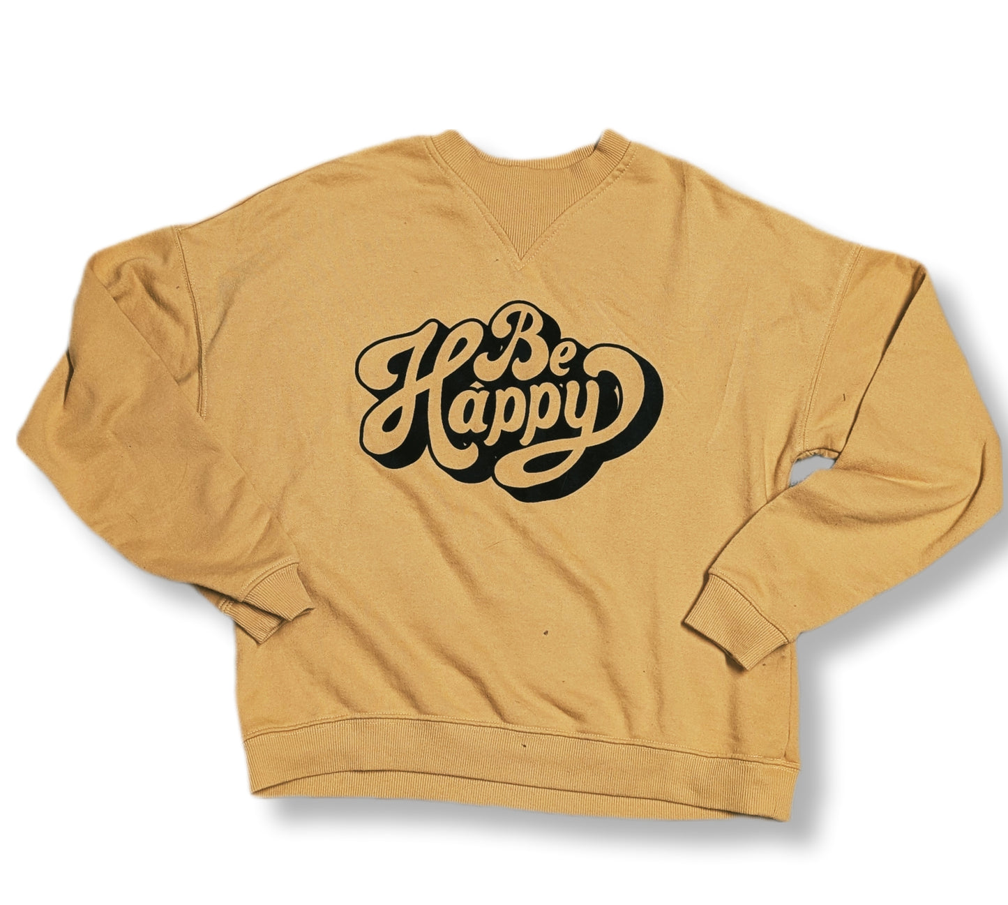 Chandail molletonné à col rond et message positif | Ardène | XS