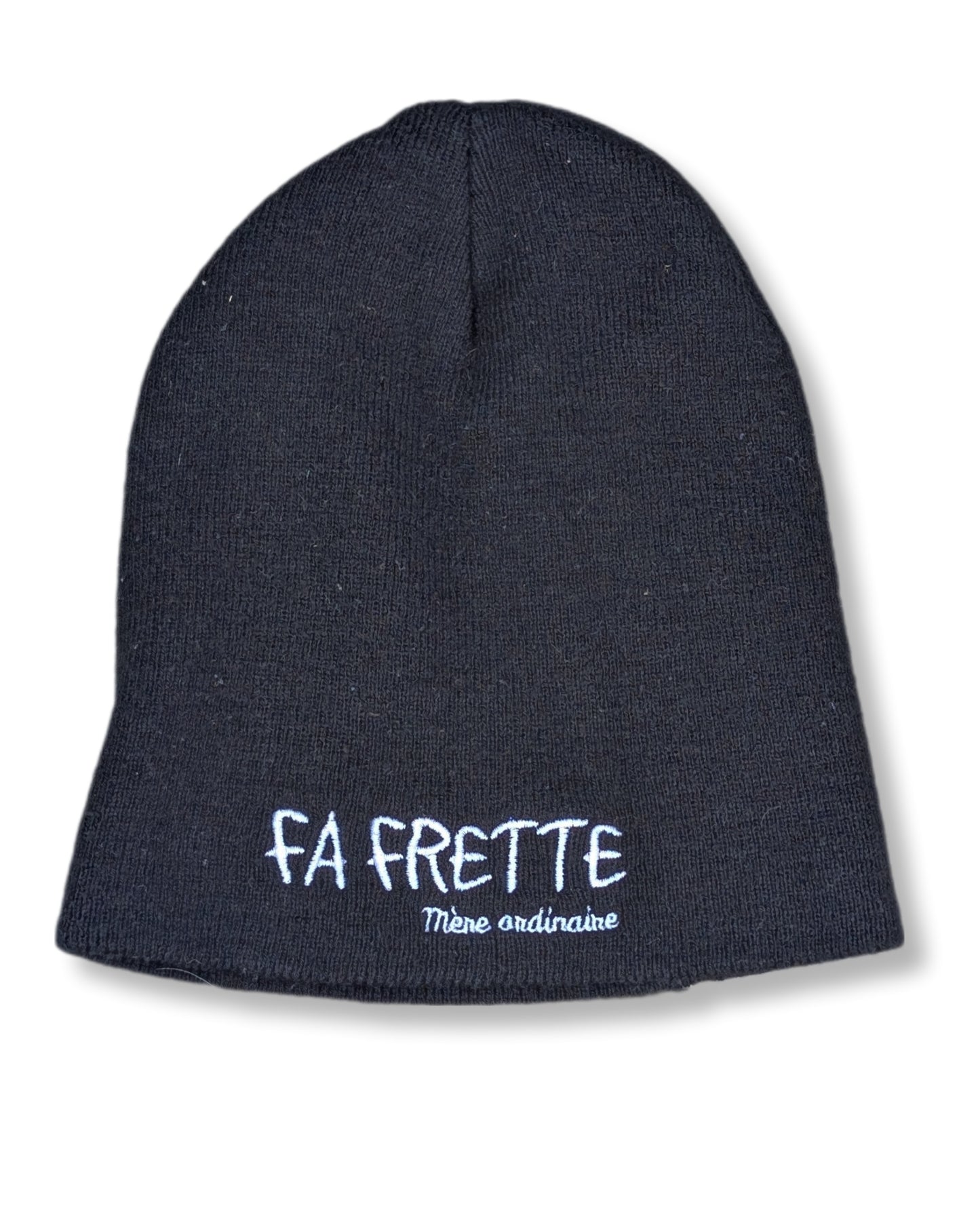 Tuque en tricot avec inscription "FA FRETTE" | Mère Ordinaire | T/U