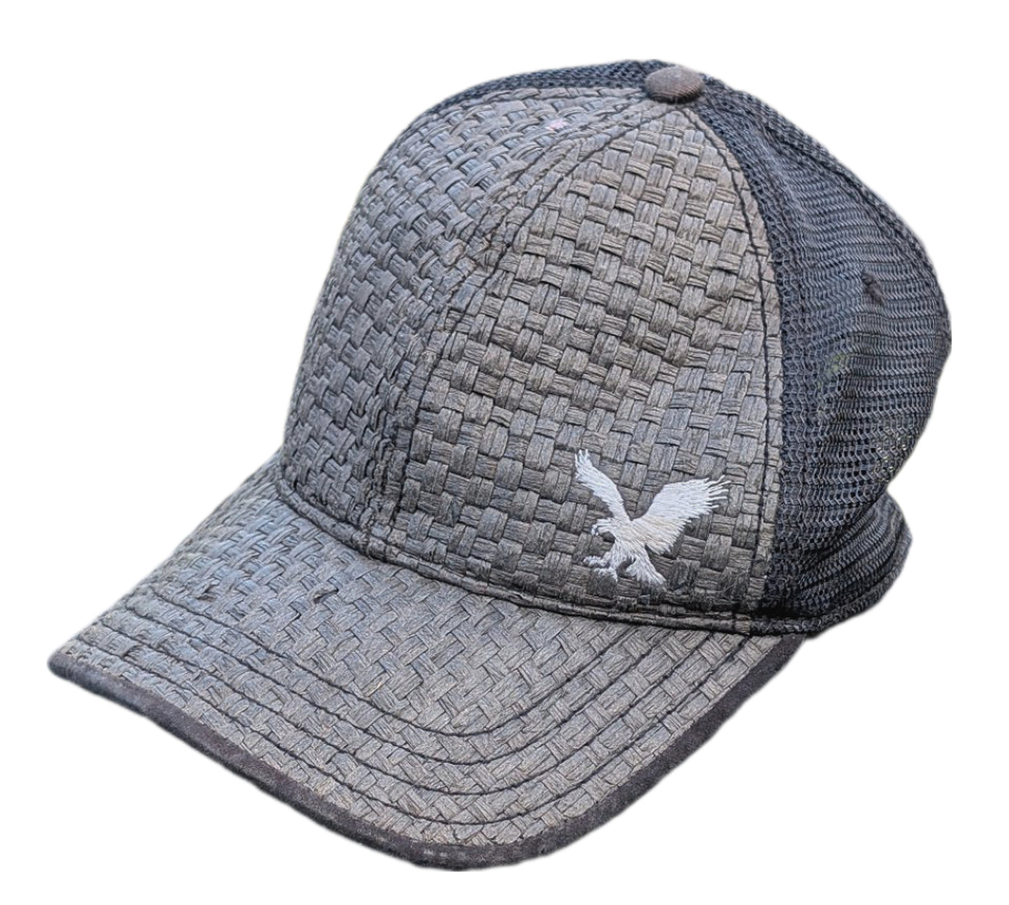 Casquette style camionneur avec effet de paille tressée | American Eagle | T/U