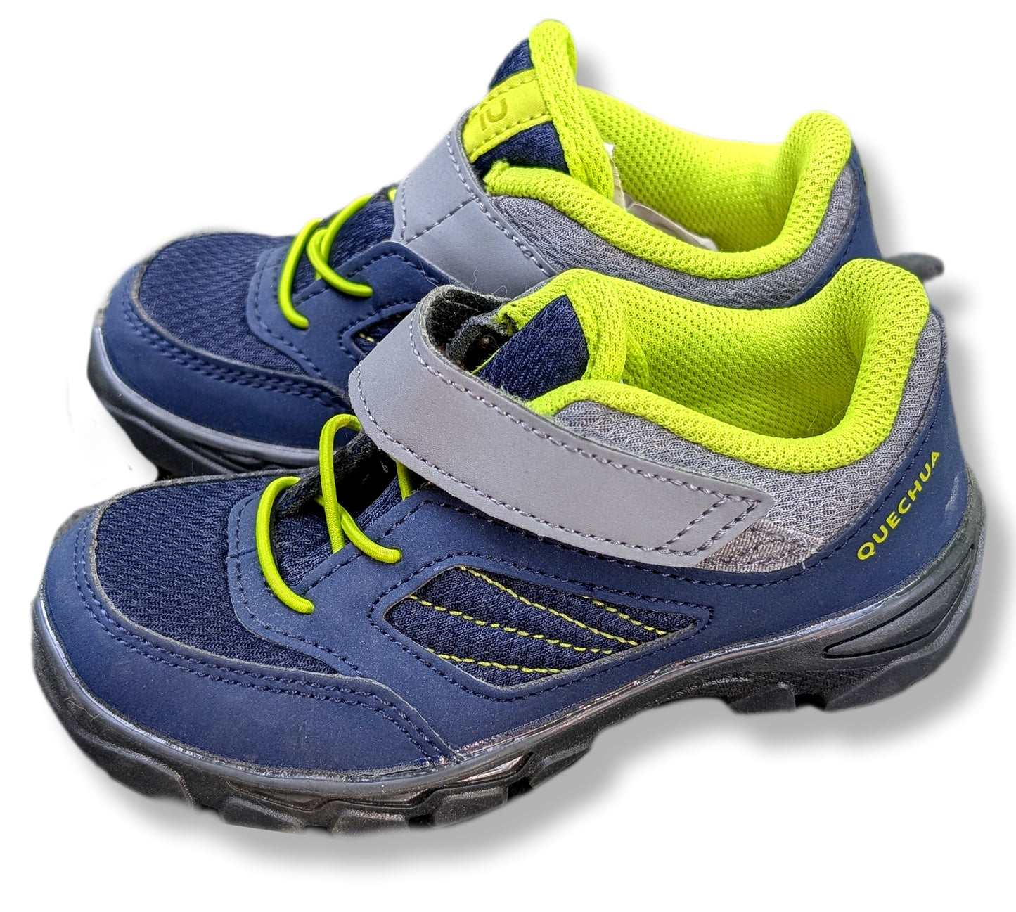 Chaussures aux couleurs fluo avec velcros | Décathlon | 10.5 ***NEUVES*** (Elles sont très petites)