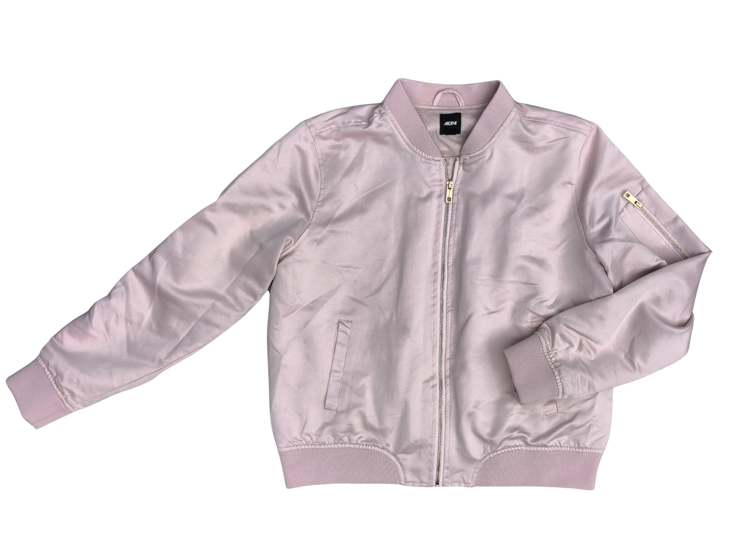 Blouson bombardier satiné, rose bonbon | Ardène | X-LARGE