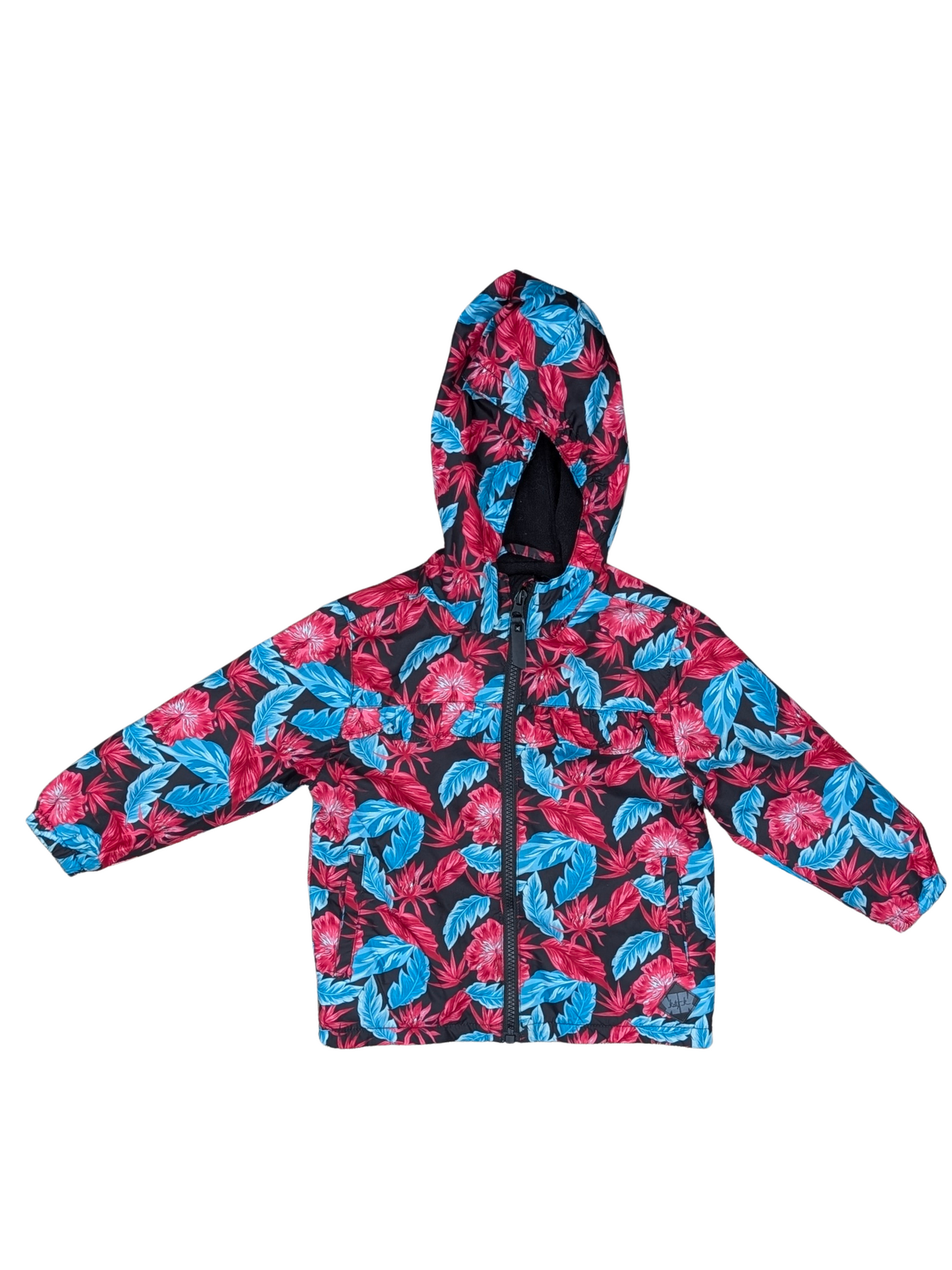 Manteau mi-saison doublé avec capuche | 24 mois