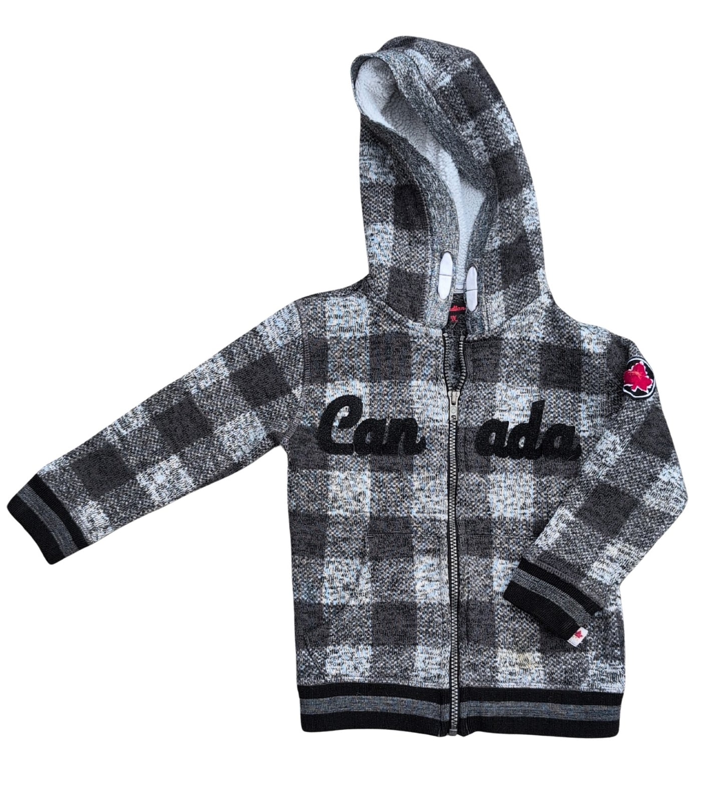 Veste à capuche en polaire doublée | Canadiana | 4-5 ans