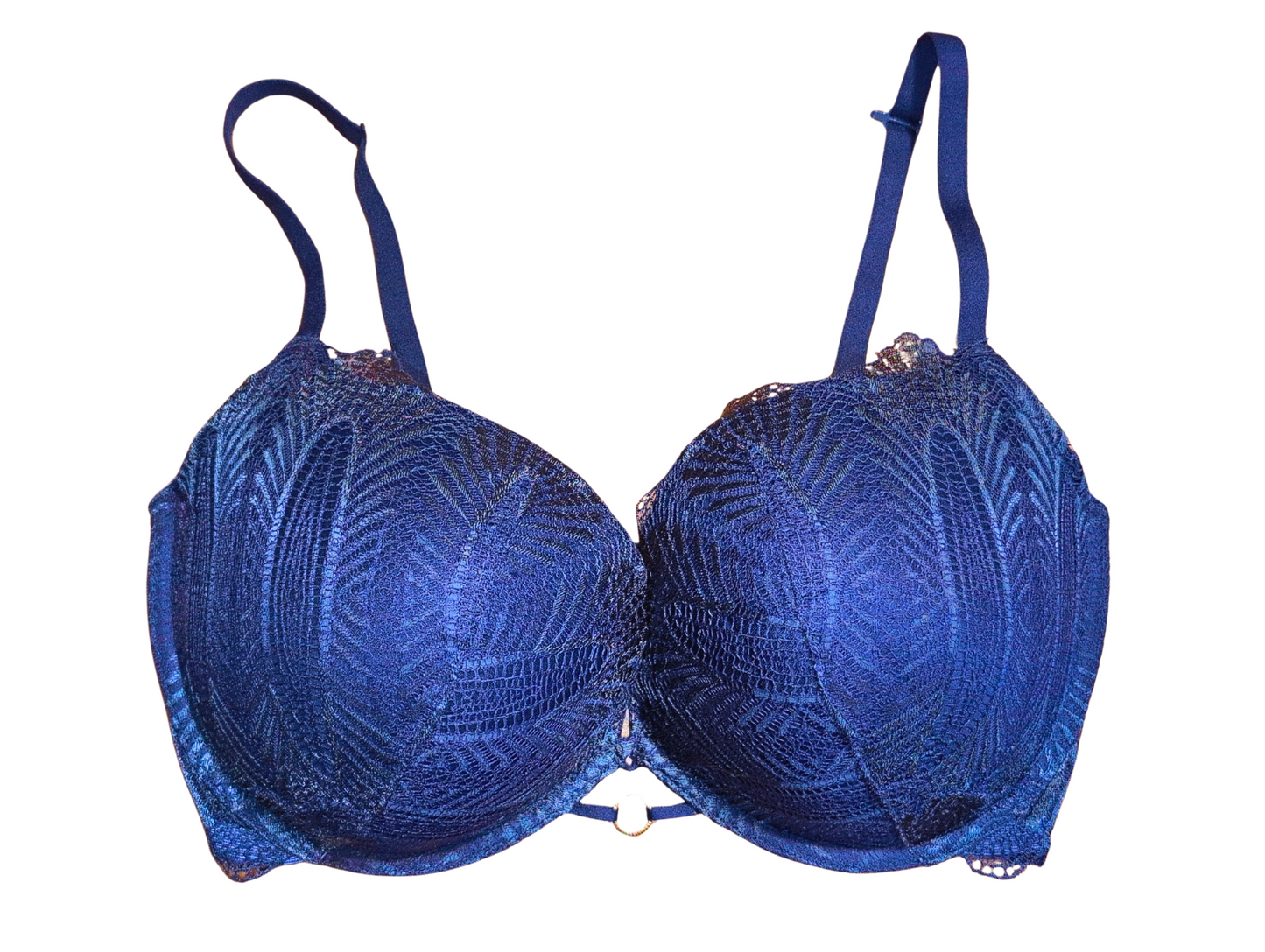 Soutien-gorge marine avec dentelle de type push-up | La Senza | 36DDD *** jamais porté ***