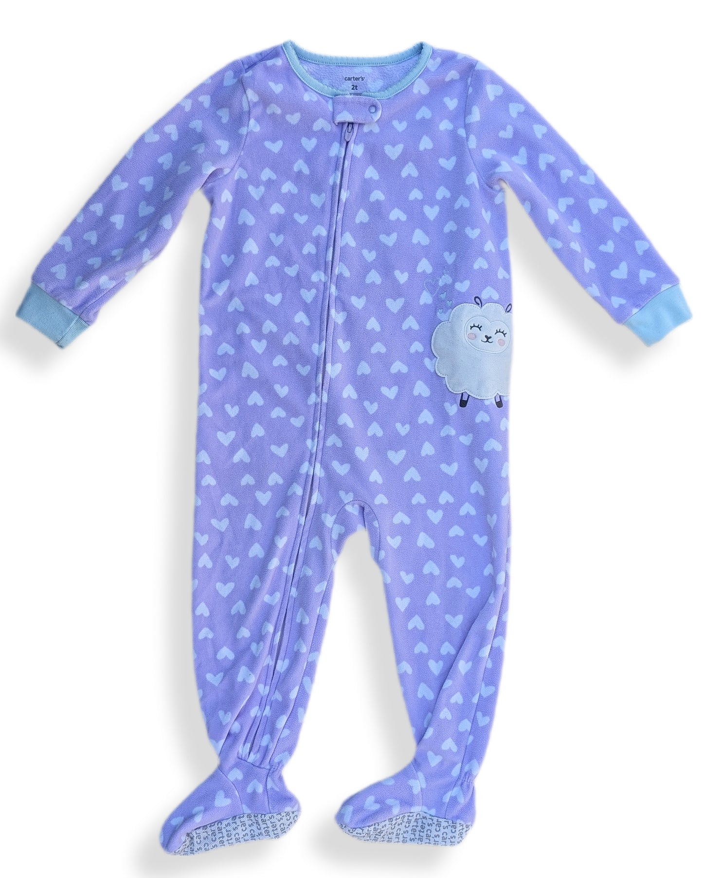 Pyjama avec pieds, en molleton doux & manches longues | Carter's | 2 ans