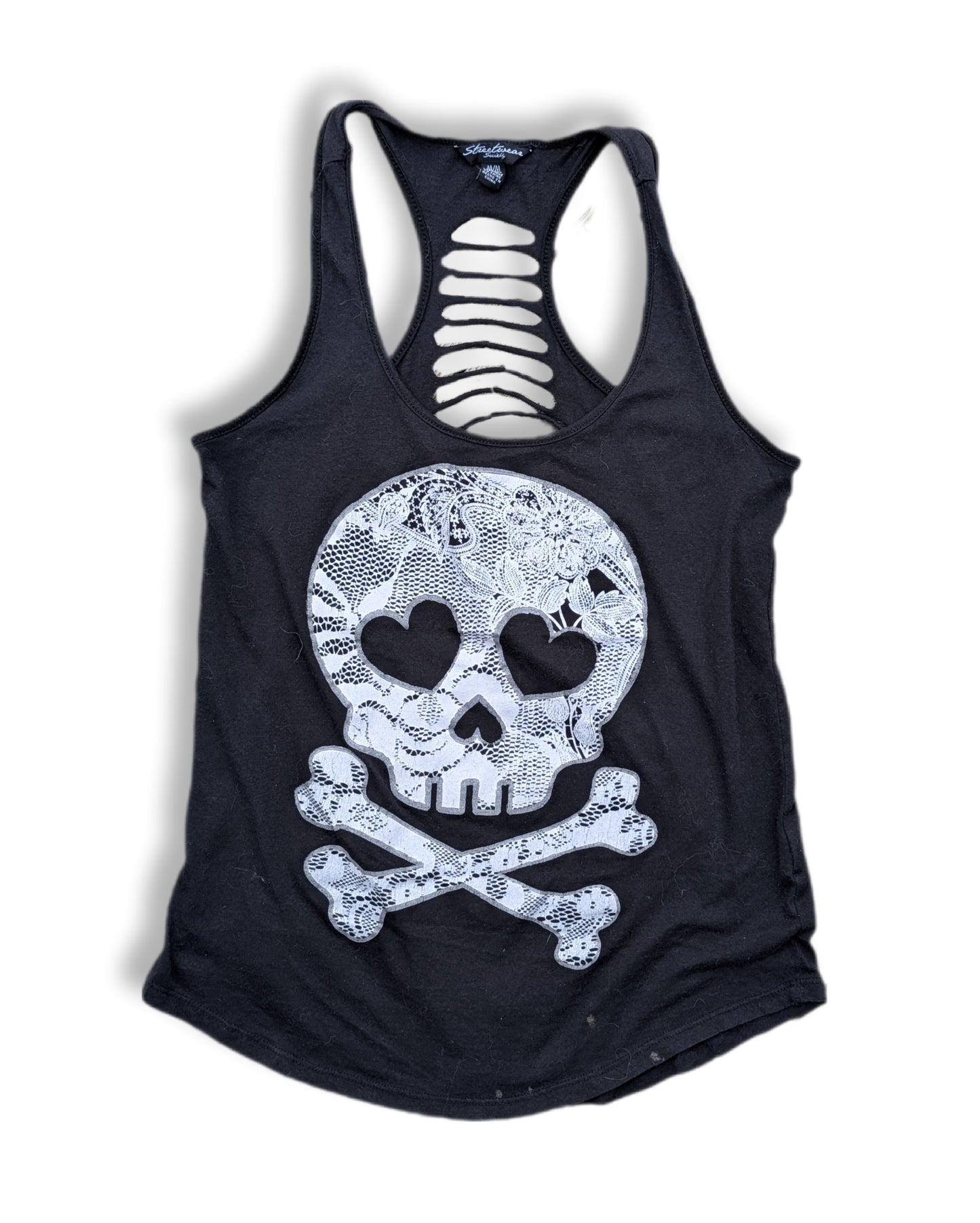 Débardeur à dos nageur découpé avec motif de crâne 💀 | Streetwear society | MÉDIUM