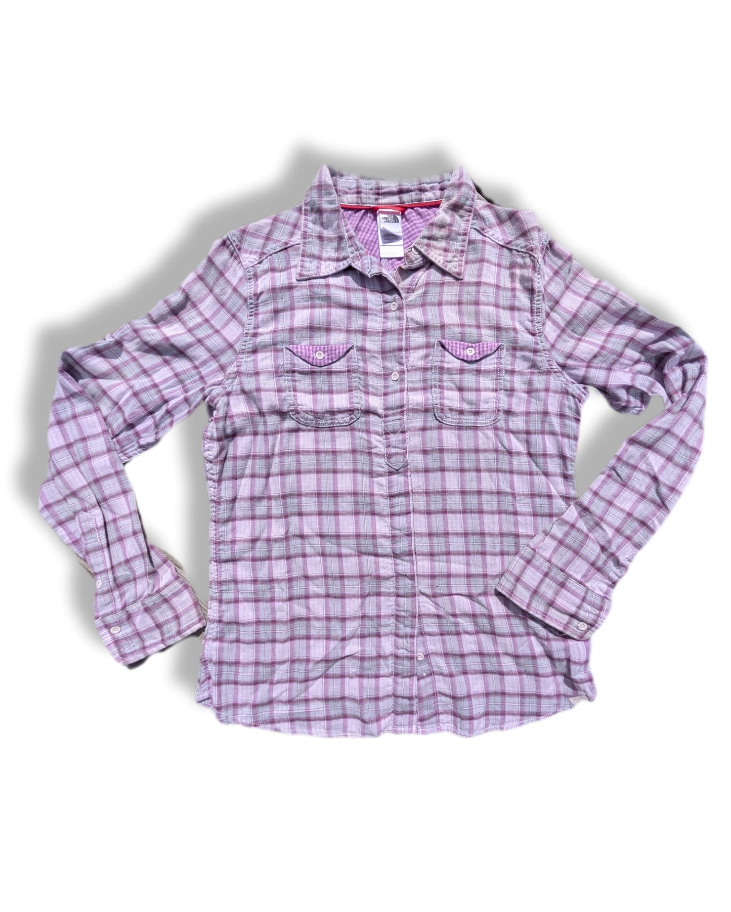 Chemise en flanelle lavande avec motifs carreaux et 2 poches à rabat | The north face | LARGE