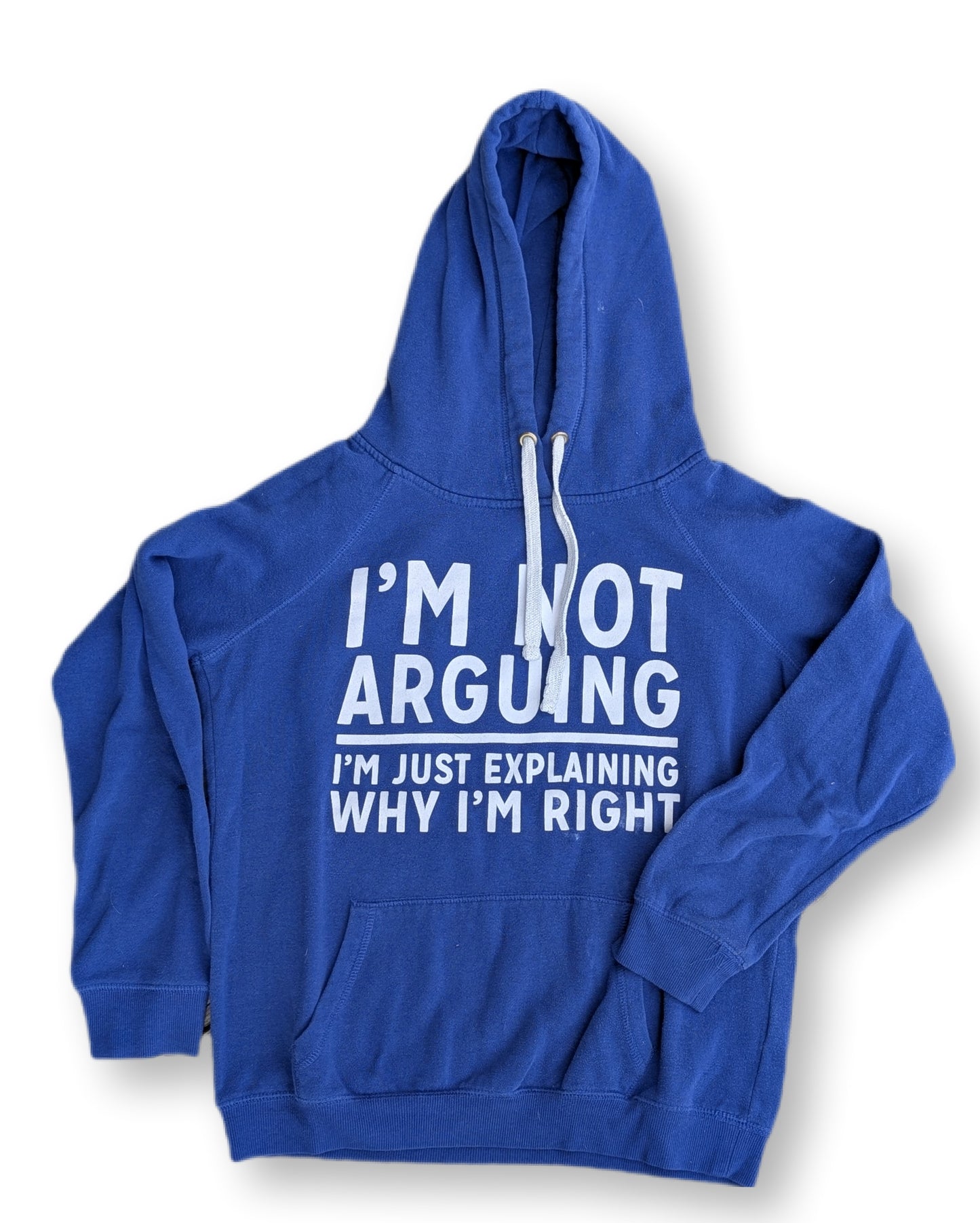 Chandail à capuchon avec message humoristique | SMALL