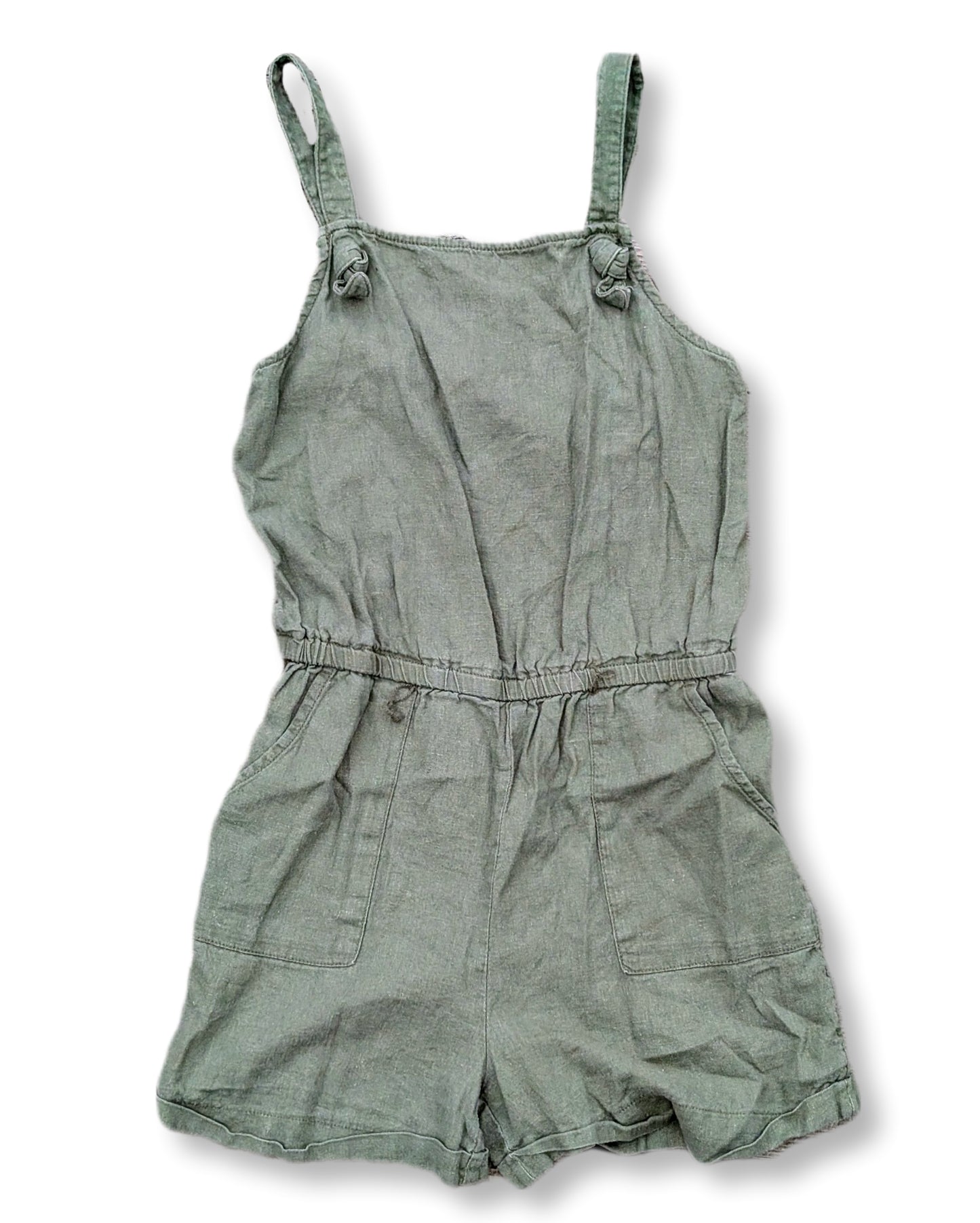 (Ado) Combi-shorts style salopette couleur kaki | OLD NAVY | 14 ans