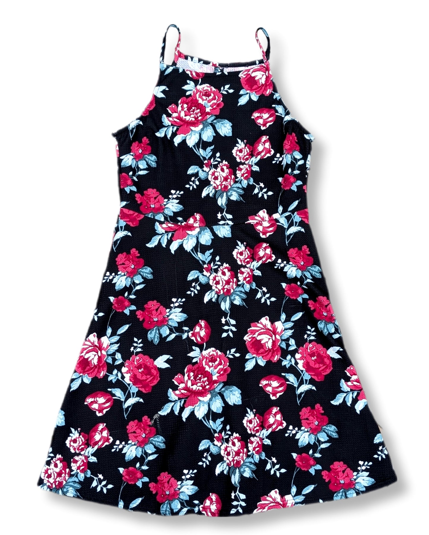 Robe fleurie coupe patineuse | M