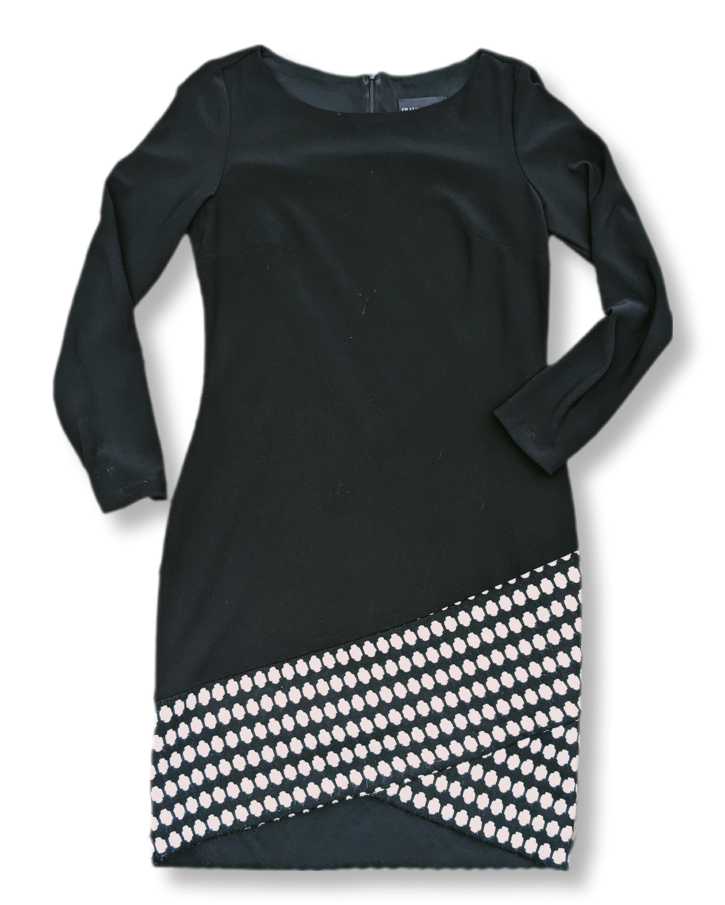 Robe Frank Lyman cocktail noire courte avec ourlet asymétrique | 10