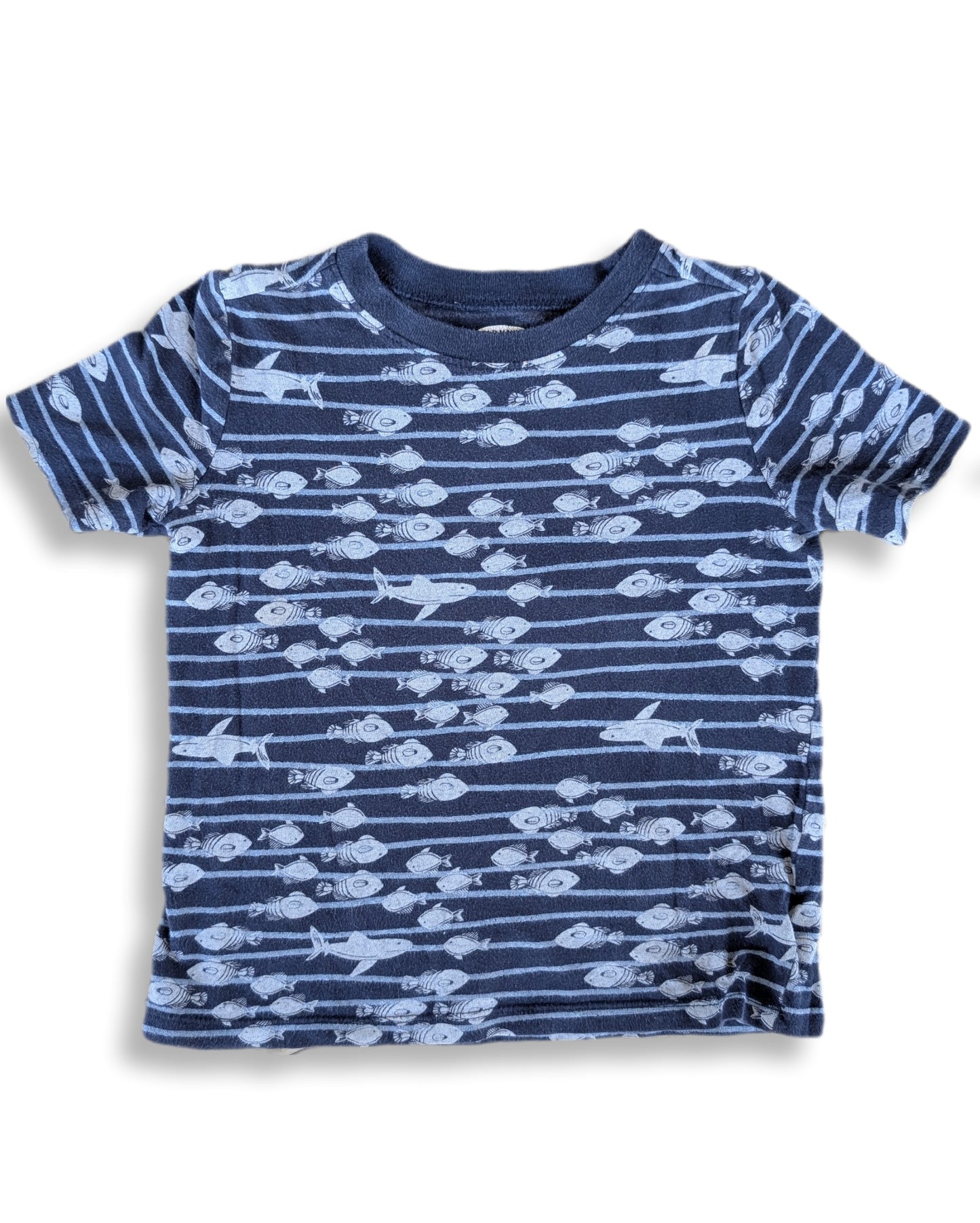 T-shirt à manches courtes imprimé de poissons 🐟 | OLD NAVY | 4 ans