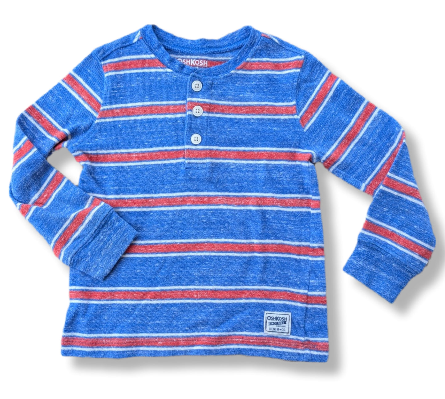 Chandail à manches longues avec boutons au col | CARTER'S | 3 ans (fait 5 ans)