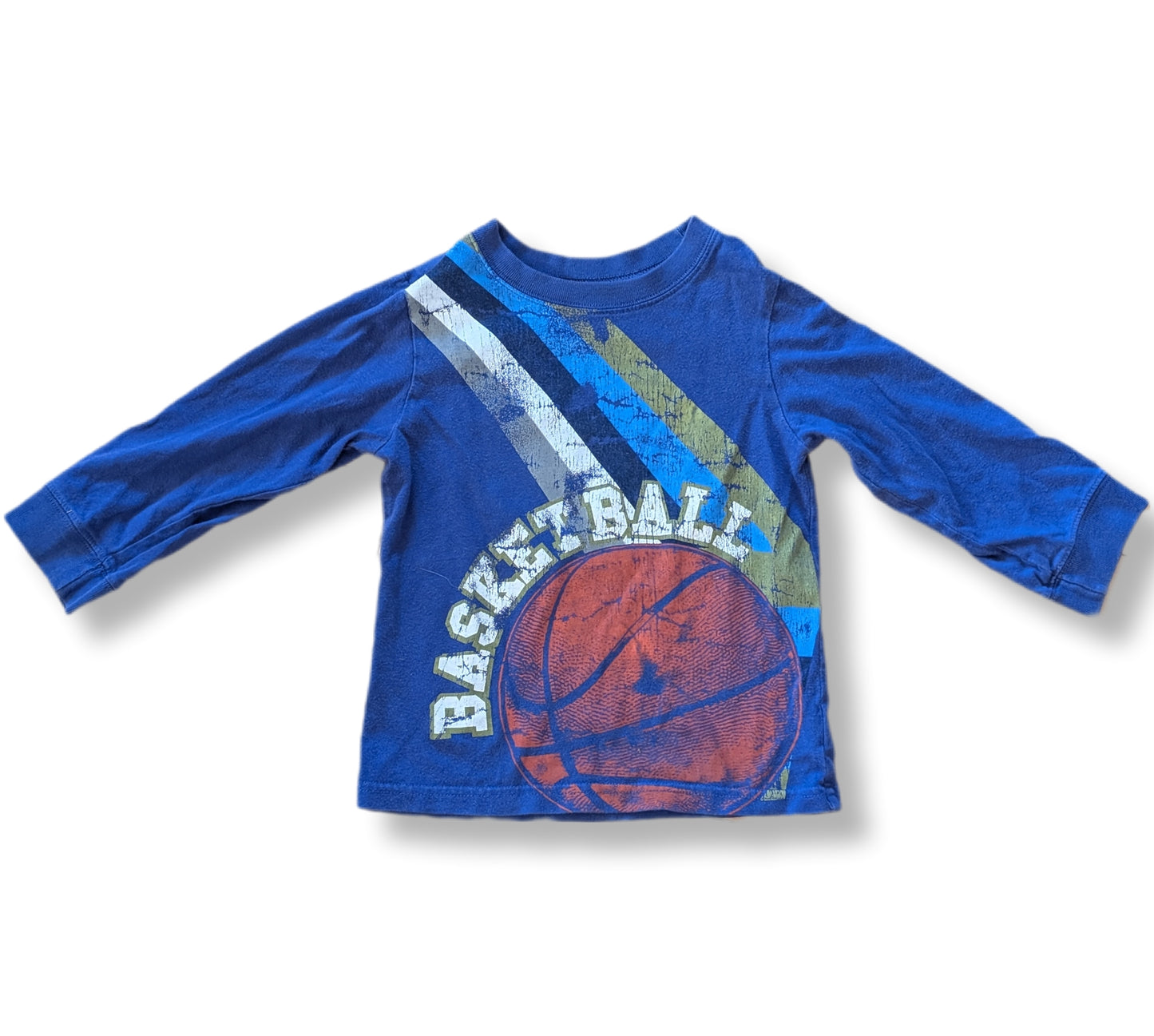 T-shirt à manches longues avec grand motif de ballon de basketball 🏀 | THE CHILDREN'S PLACE | 3 ans