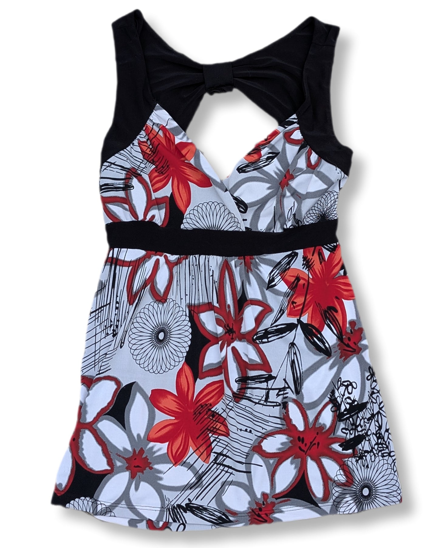 Débardeur sans manches avec col en V très plongeant | SUZYSHIER | SMALL