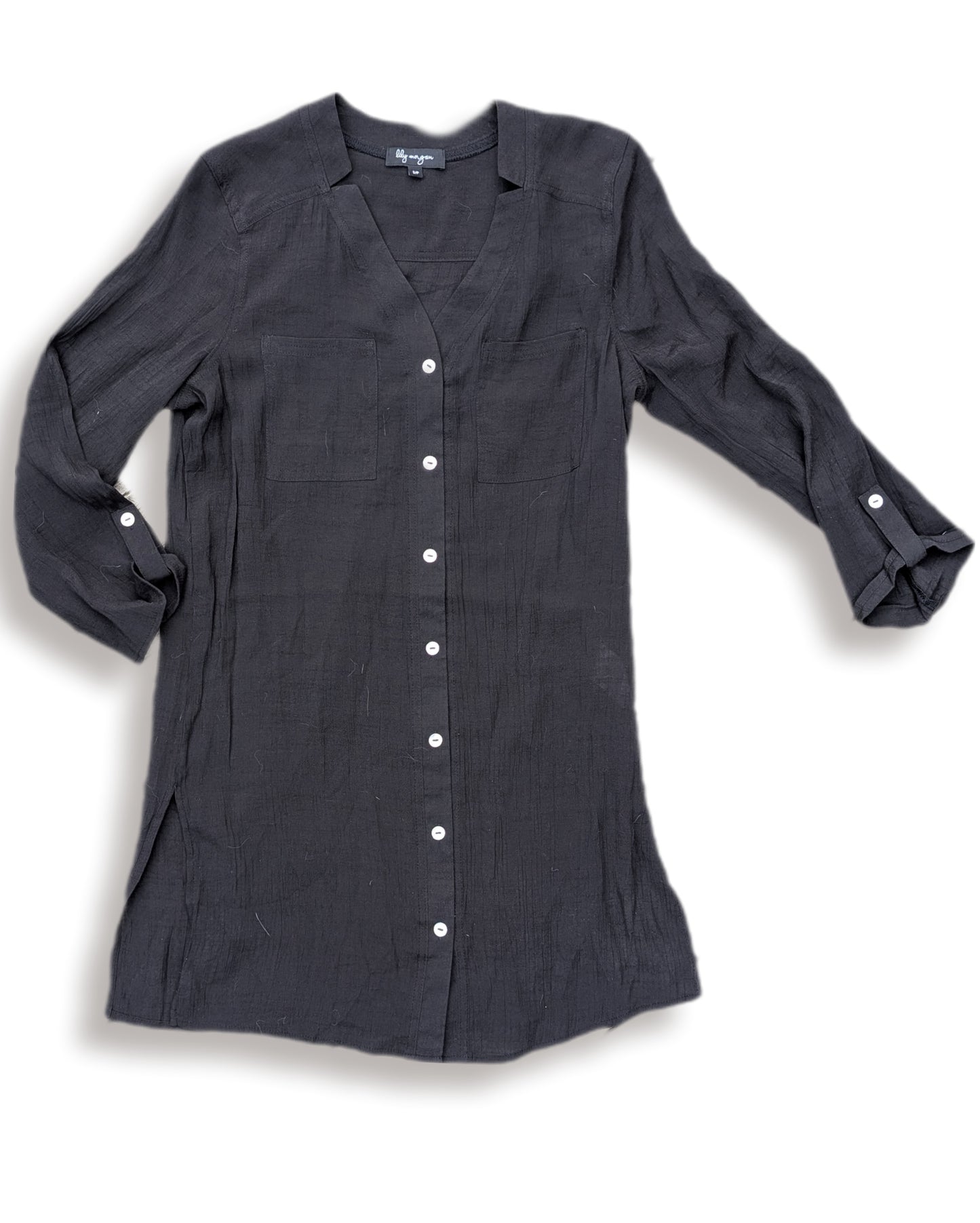 Deux (2) tuniques style chemise très légères | Lily Morgan | SMALL