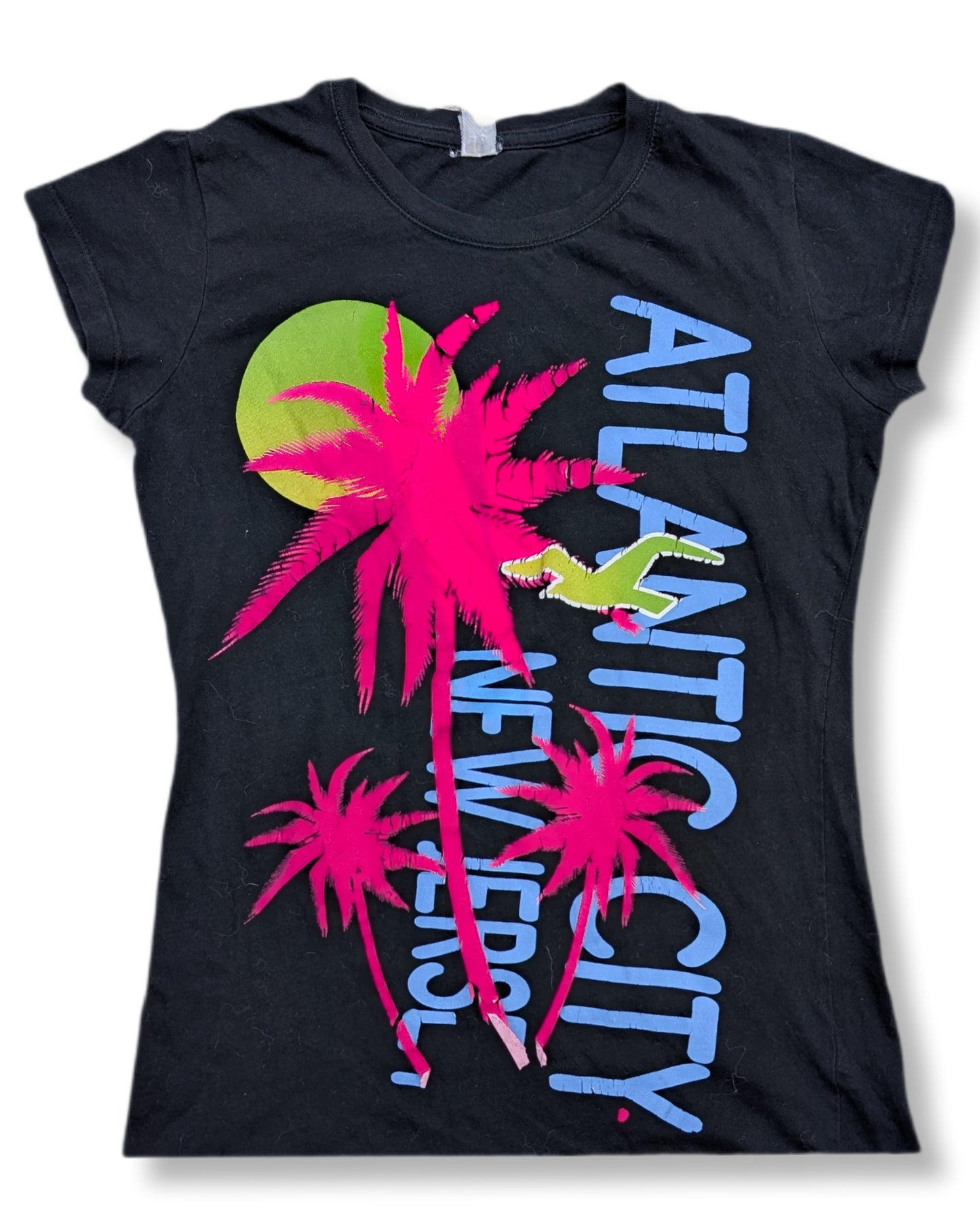 T-shirt à col rond imprimé style année 80 | SMALL