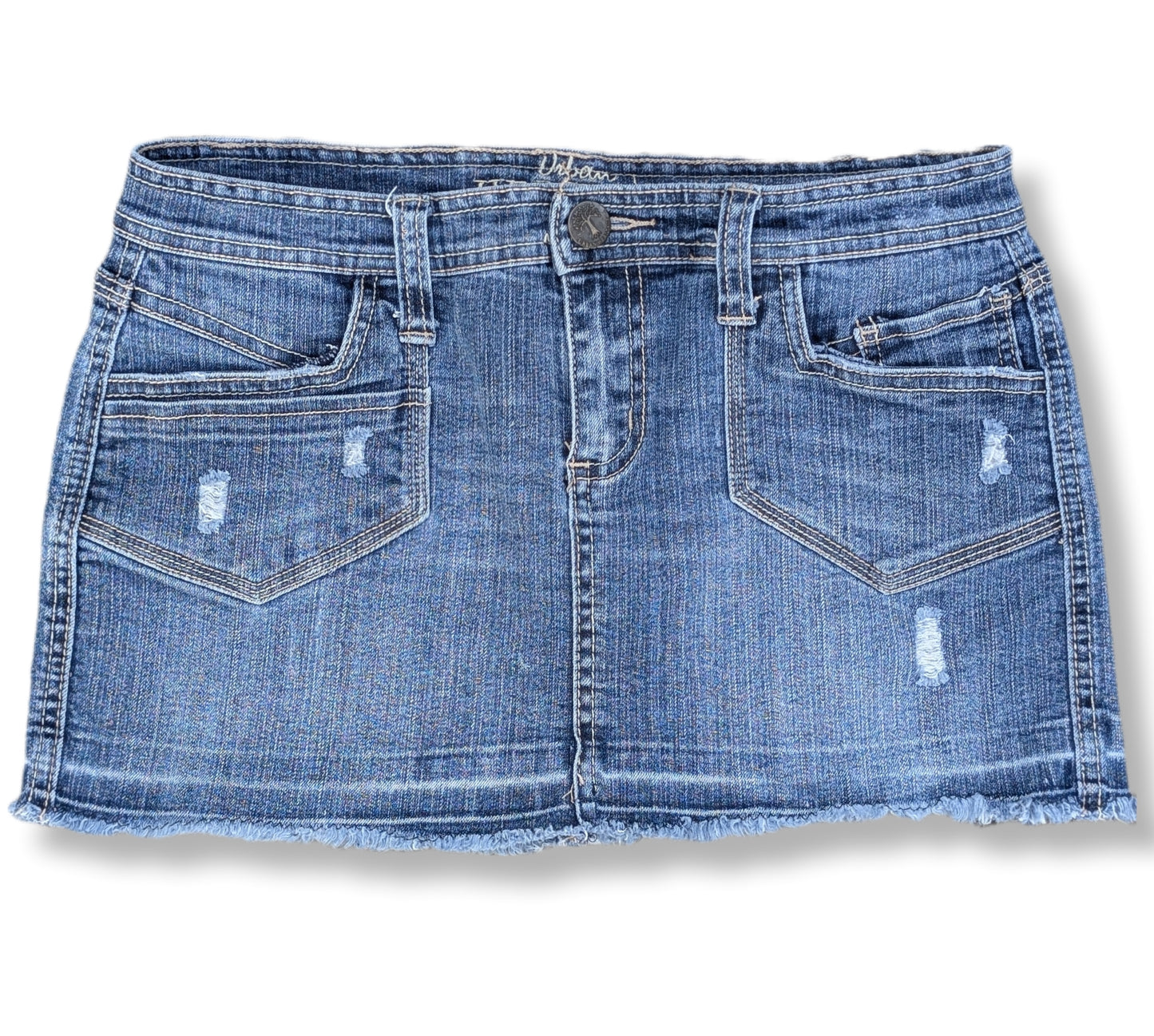 Mini-jupe en jeans usé style "casual" | URBAN HERITAGE | 07