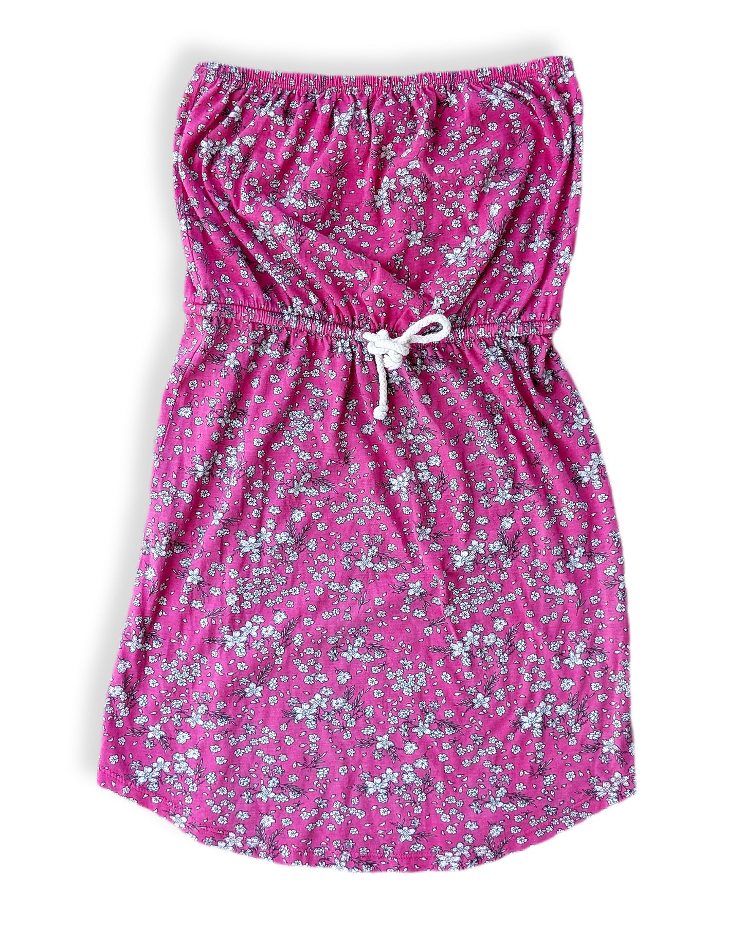 Robe tube fuchsia avec cordon à la taille | S