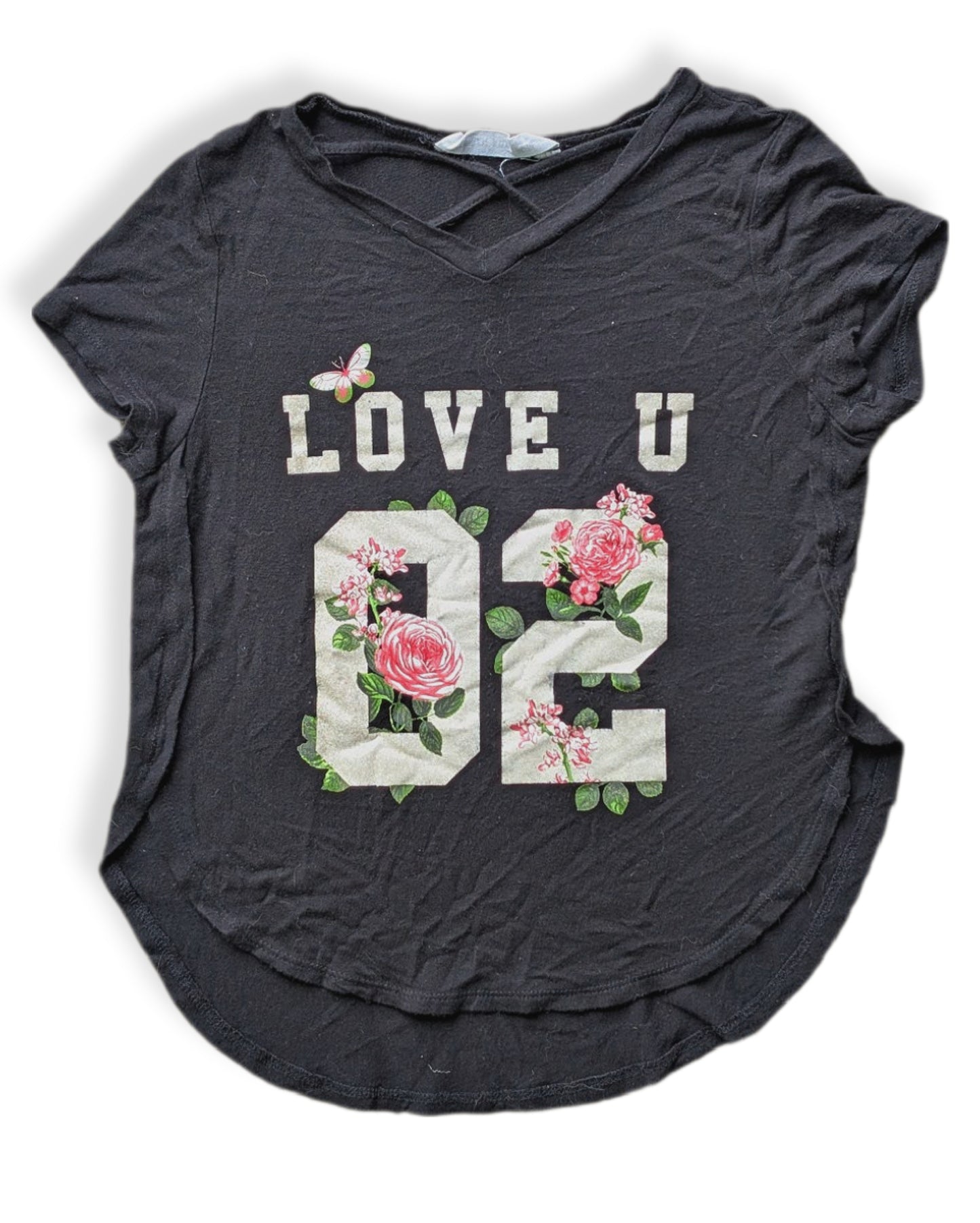 (Ado) T-shirt manches courtes noir avec graphique | URBAN KIDS | 10-12 ans