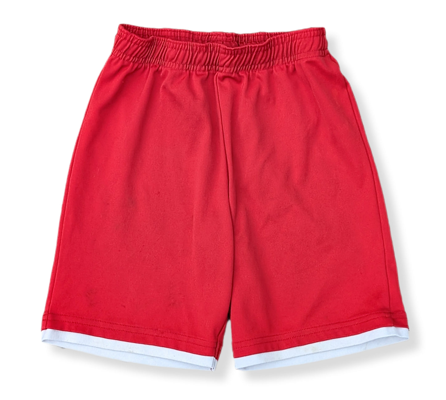 Shorts d'entraînement rouge et blanc respirant | TAG | 8 ans