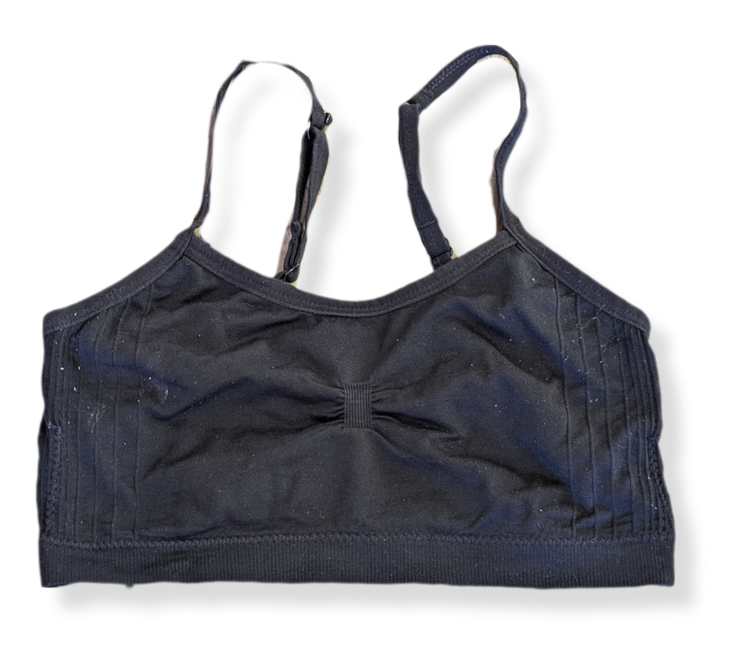 (Ado) Brassière de sport noire avec bretelles ajustables | 12-14 ans