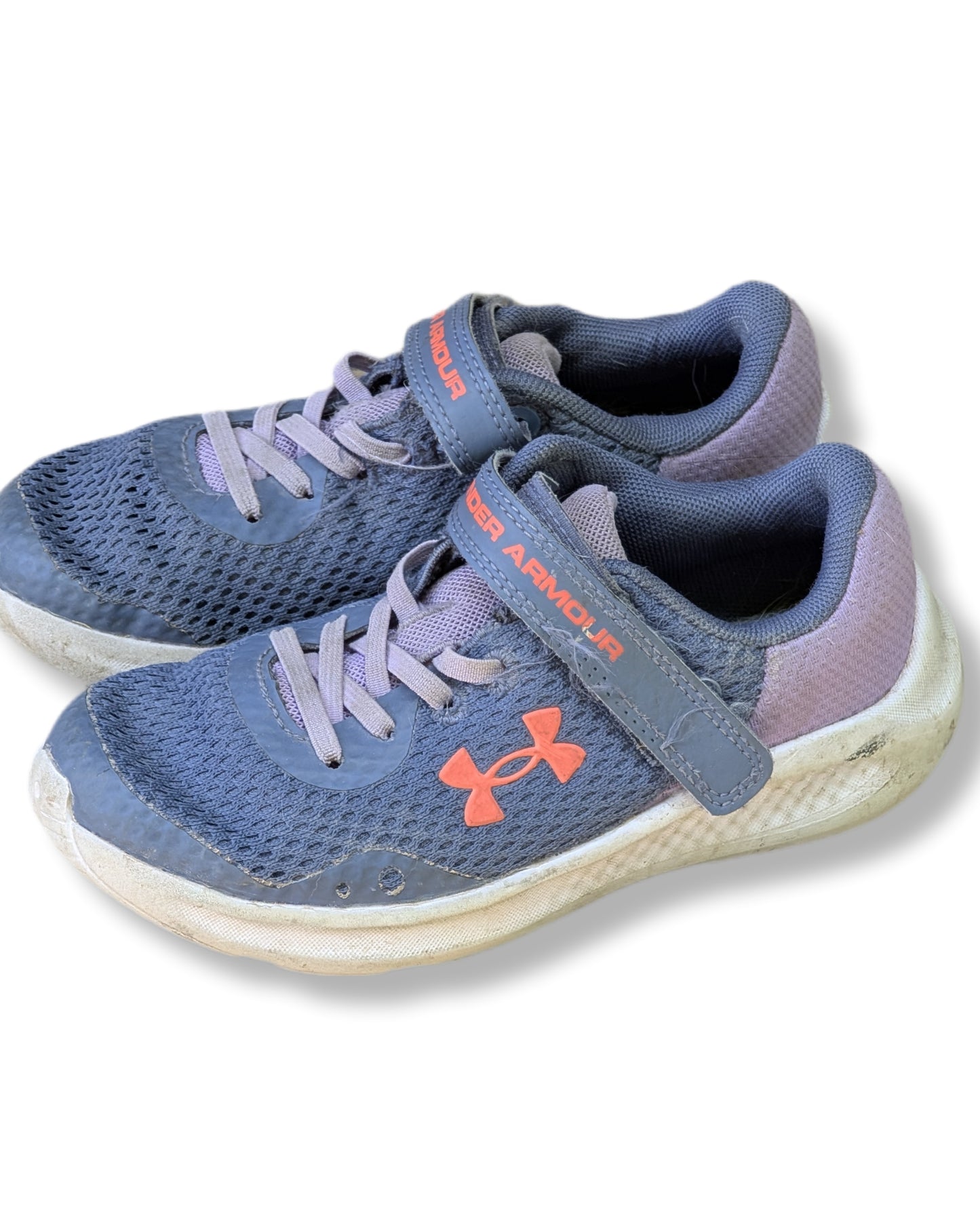 Chaussures de sport mauve avec velcro & semelle blanche | Under Armor | 12 (18 cm)