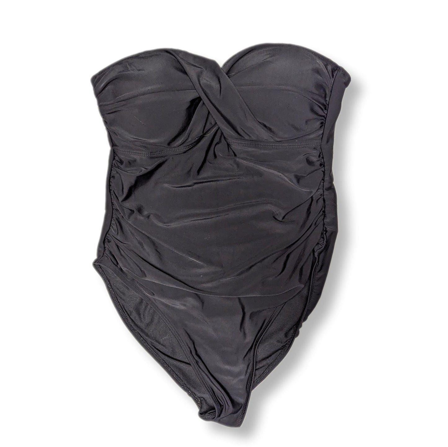 Maillot de bain une pièce bandeau froncé avec détails torsadés - S/M