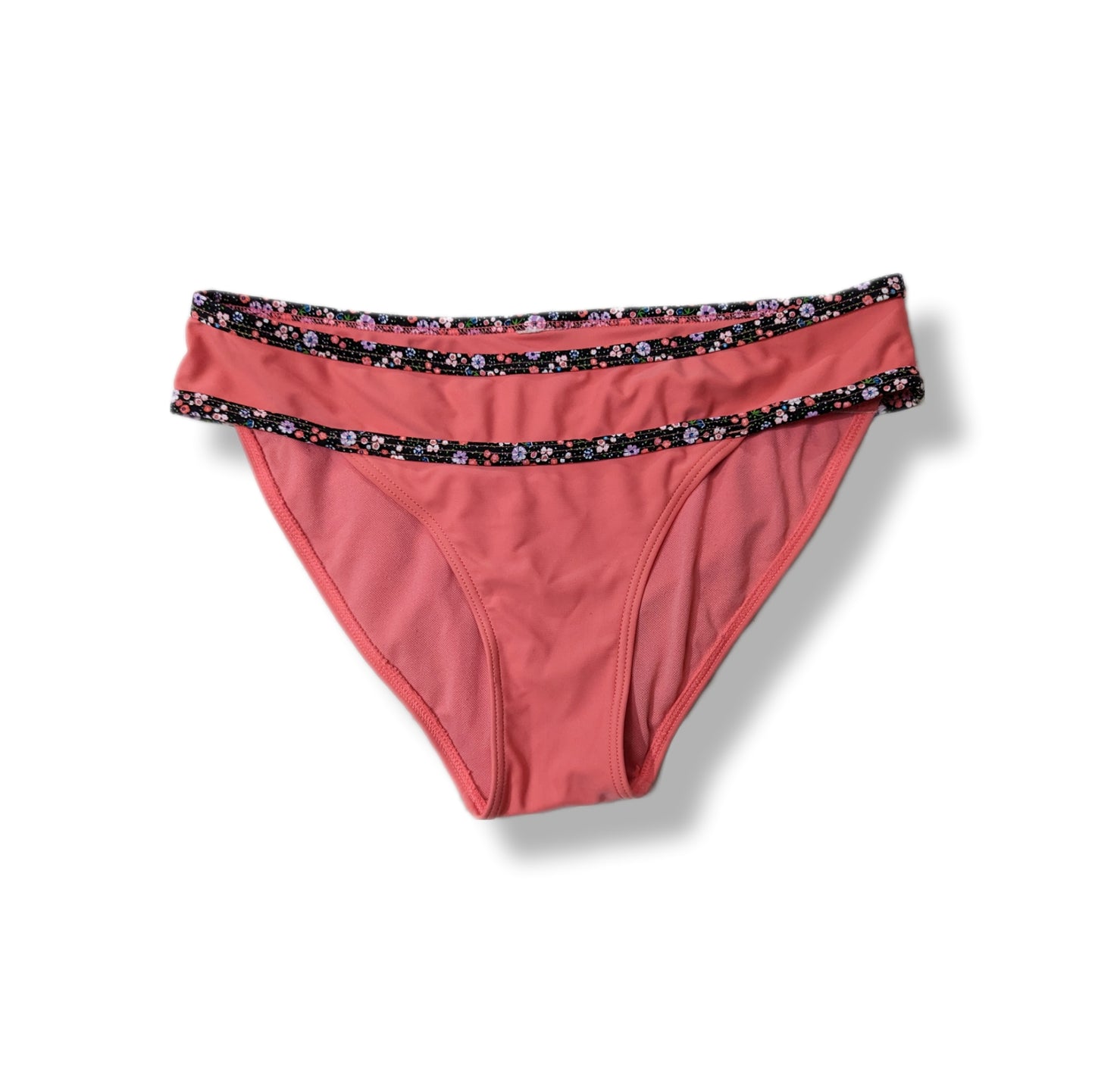 Culotte de bikini classique avec un effet de bande repliable - M