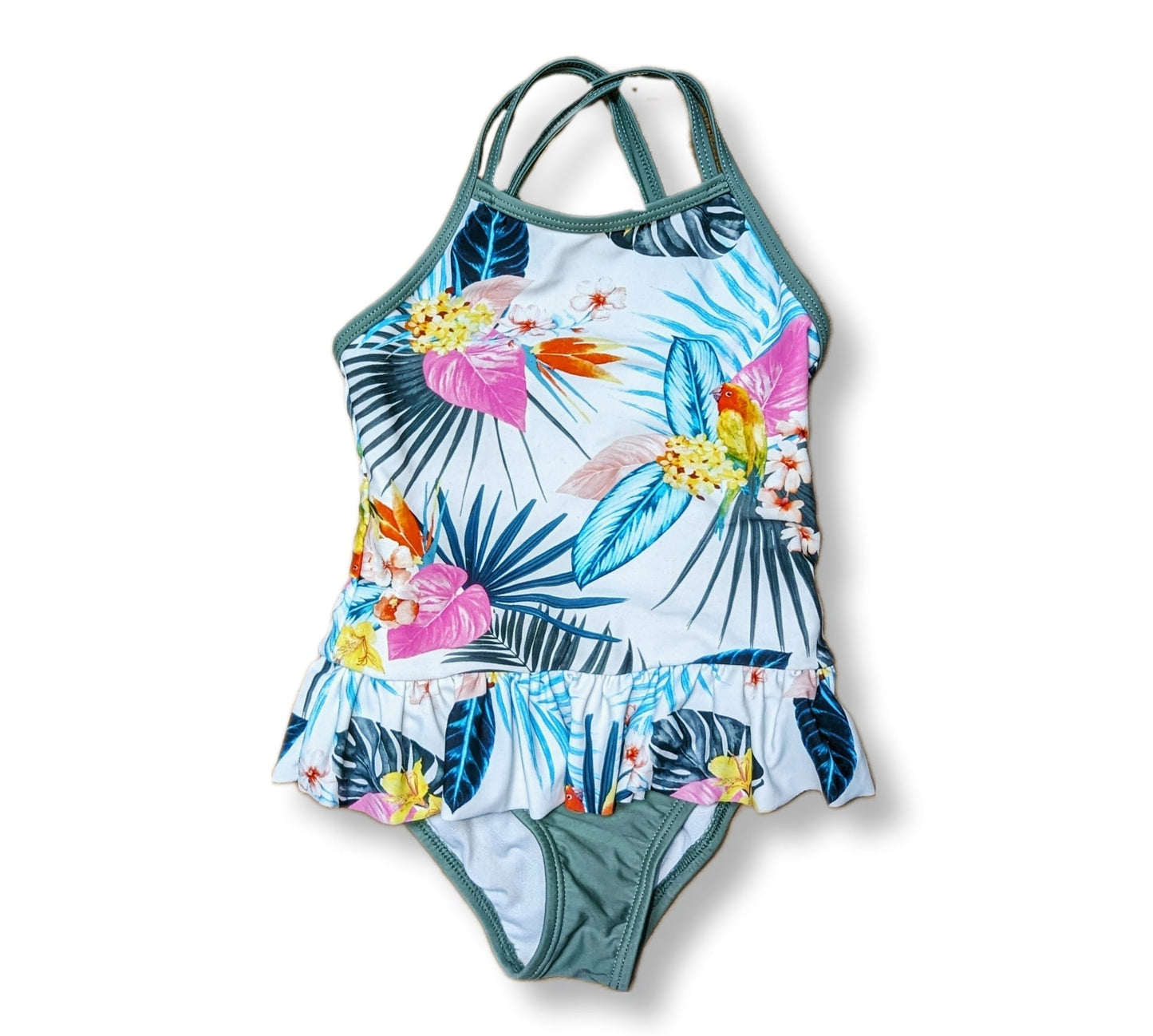 Maillot de bain une-pièce | (sans étiquette) environ 4-6 ans