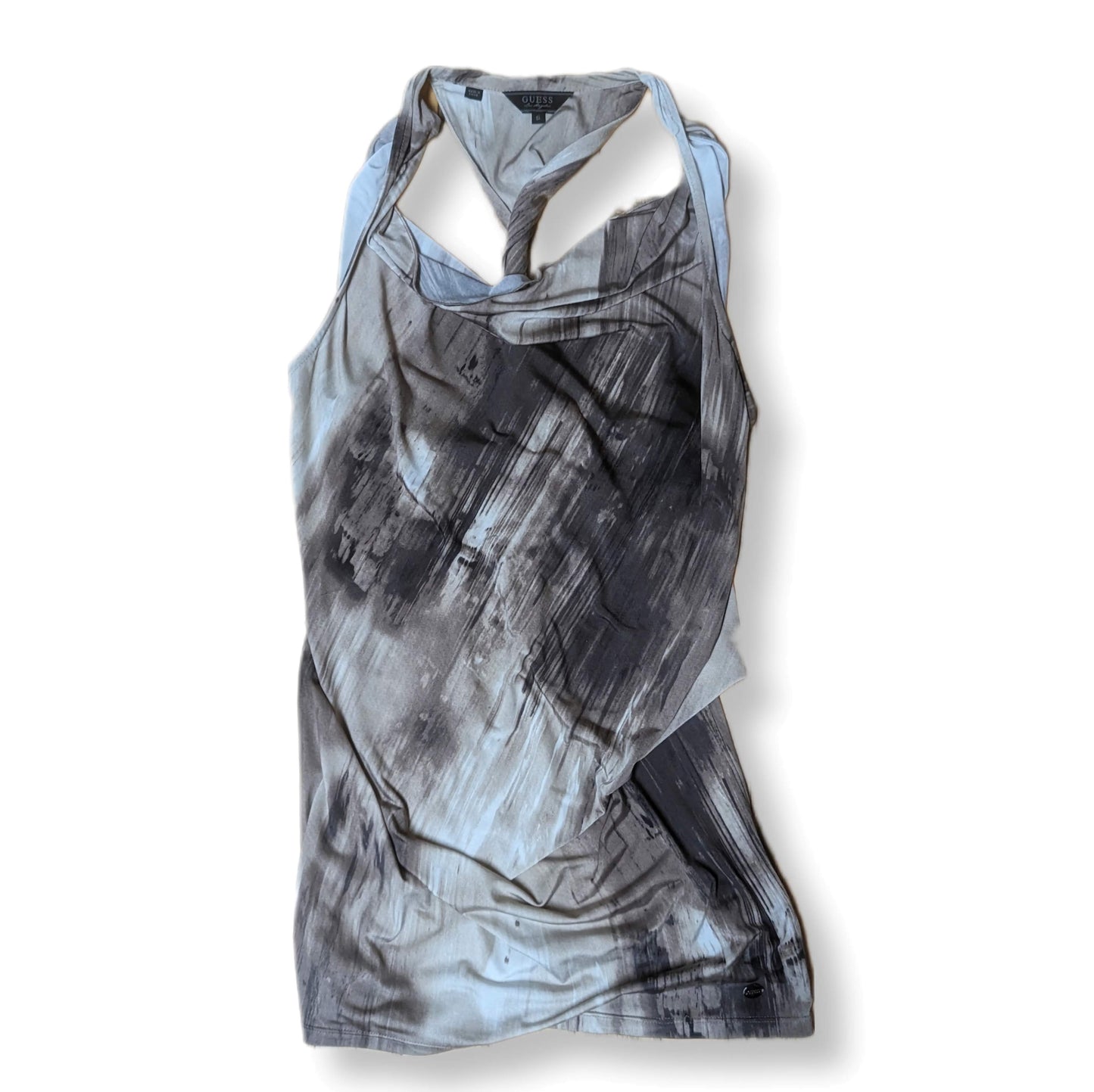 Débardeur au dos torsadé avec encolure voilée | GUESSJEANS| SMALL