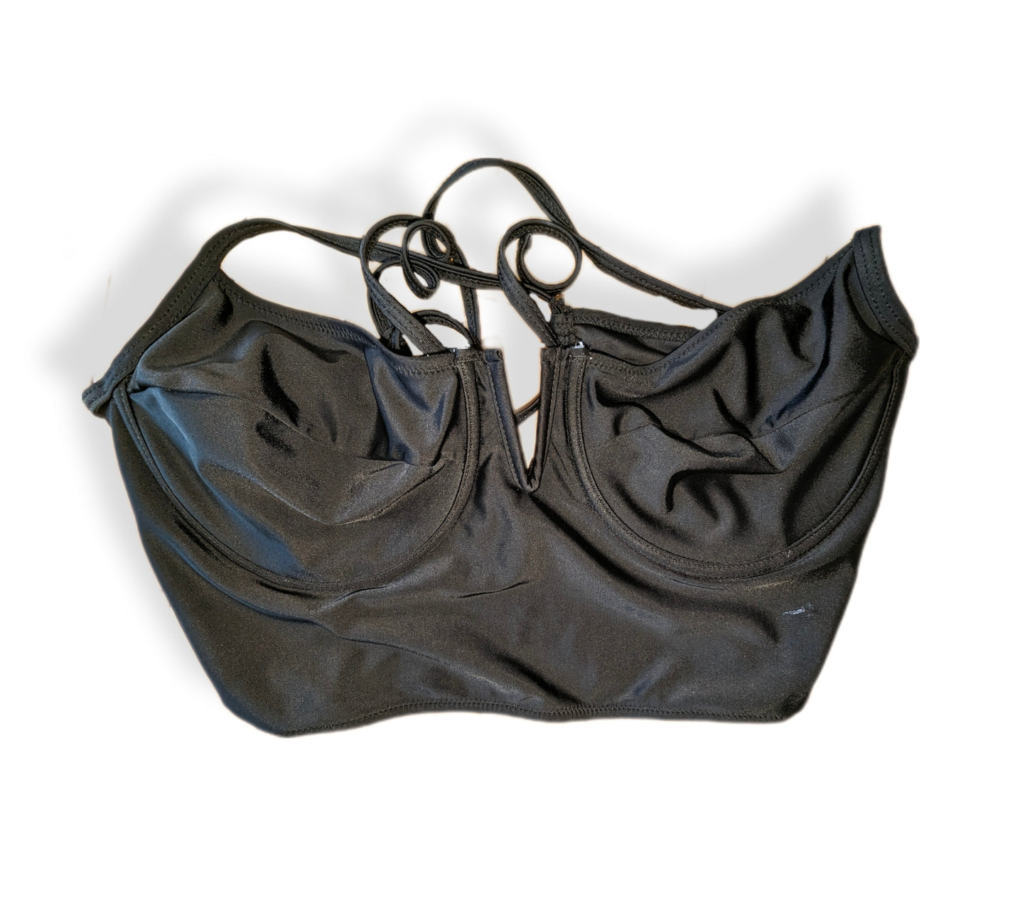 Haut de bikini bralette "long-line" avec décolleté plongeant - XL