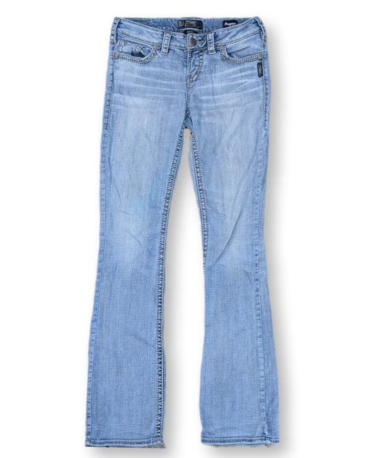 Jeans délavé coupe évasée, taille basse | SilverJeans | 27