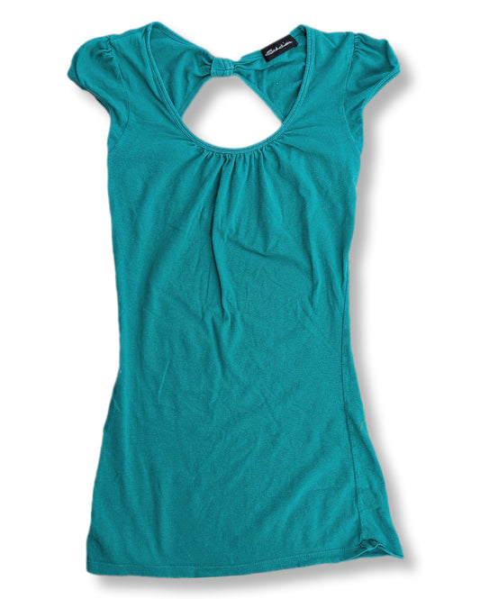 T-shirt moulant avec boucle au dos & dos mi-ouvert | Séduction | SMALL