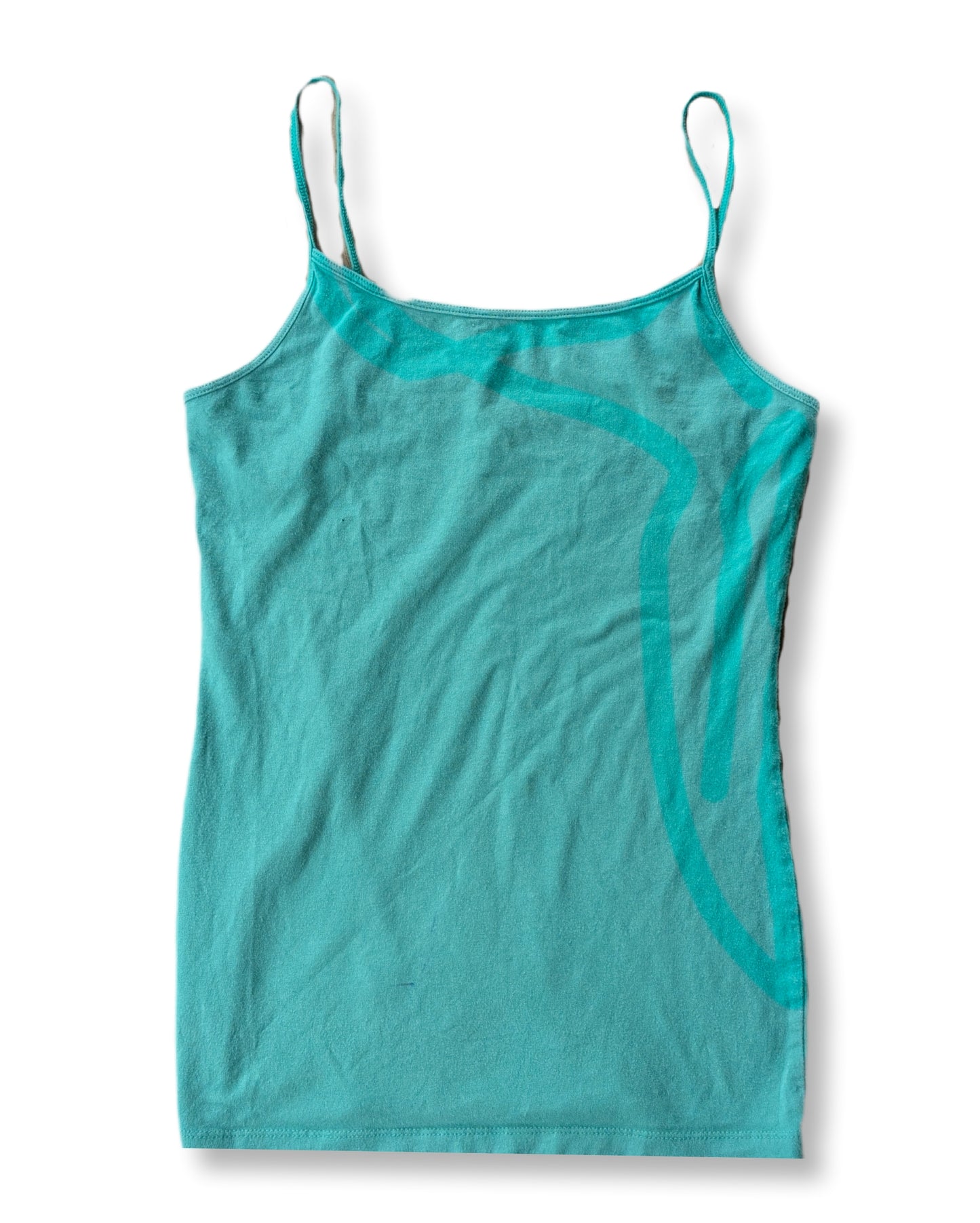 Camisole basique turquoise avec bretelles spaghetti│George