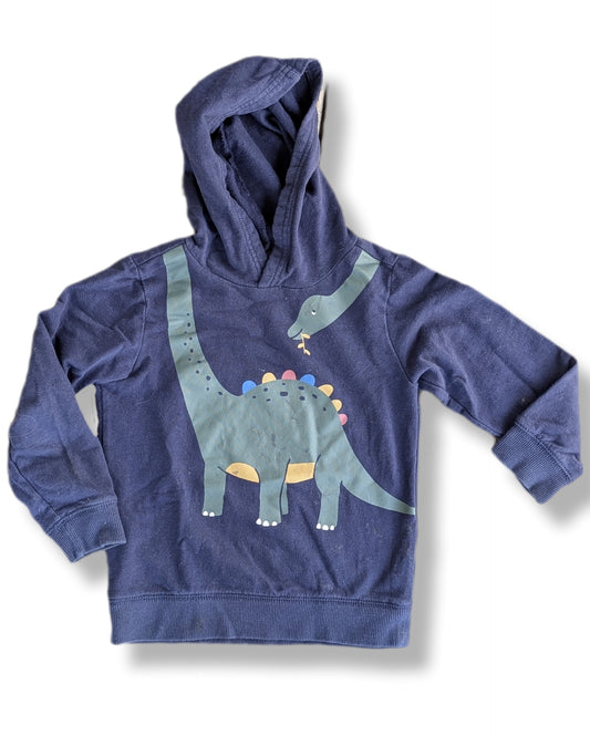 Chandail à capuchon marine avec imprimé d'un dinosaure | Carter's | 5 ans