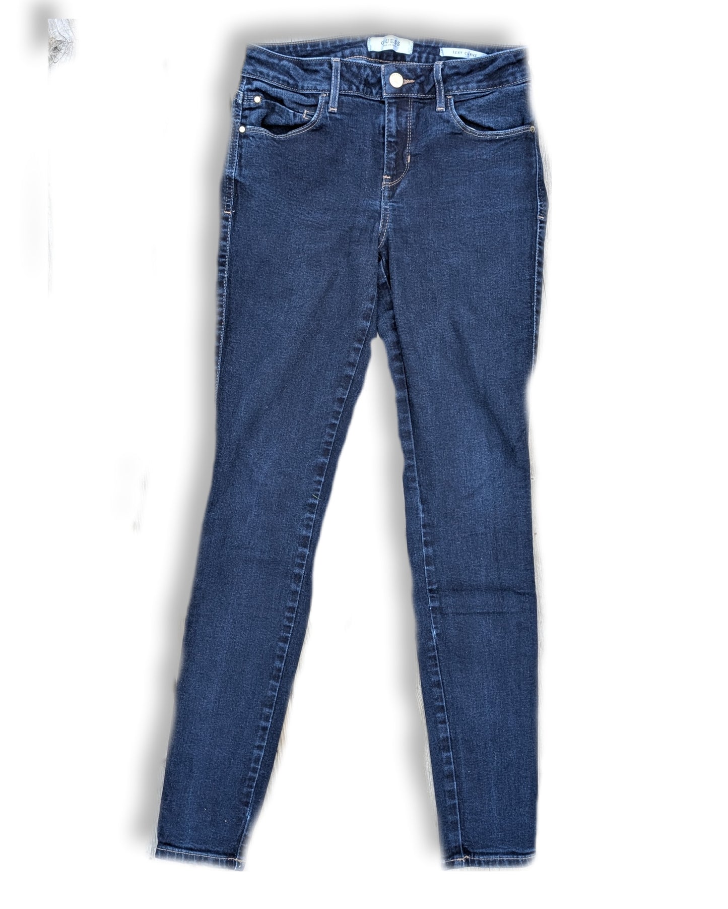 Jeans skinny couleur foncé à taille basse | GUESSjeans | 28