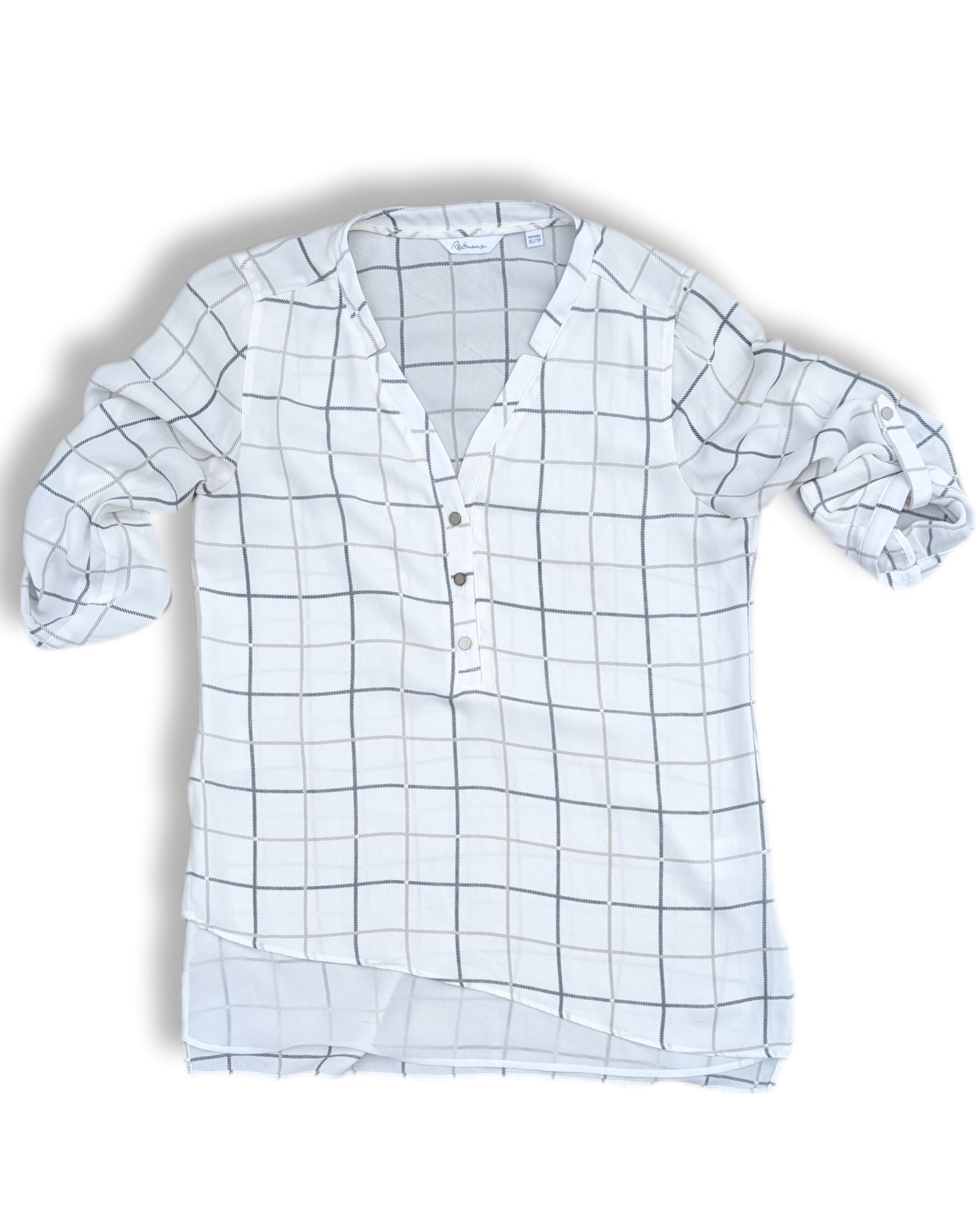 Blouse légère à col en V et manches 3/4│Reitmans