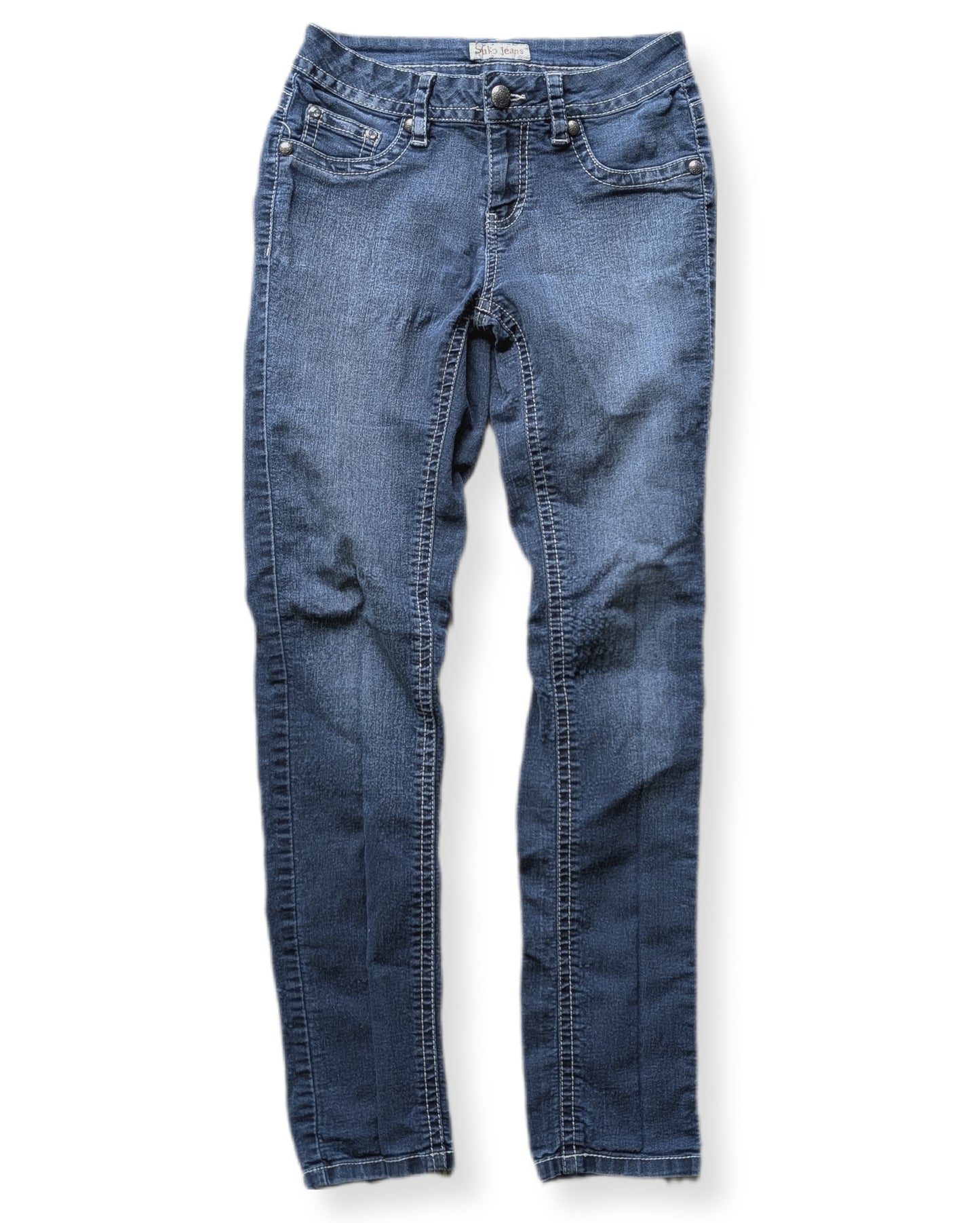 Jeans skinny bleu foncé coupe et  classique | SukoJeans | 03