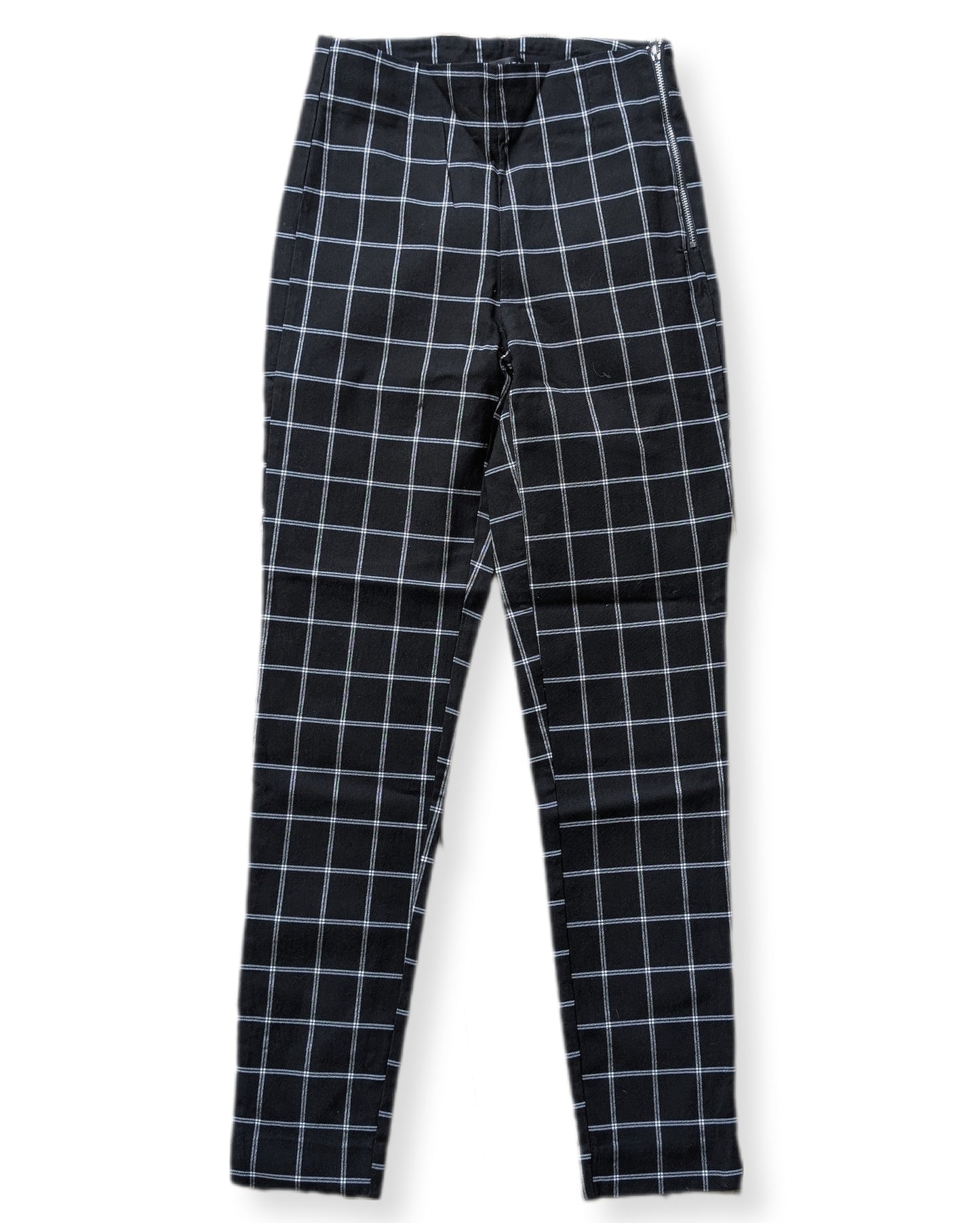 Pantalons coupe ajustée à motif "plaid" | Dynamite | SMALL