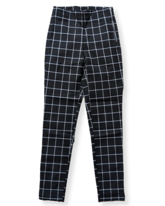 Pantalons coupe ajustée à motif "plaid" | Dynamite | SMALL