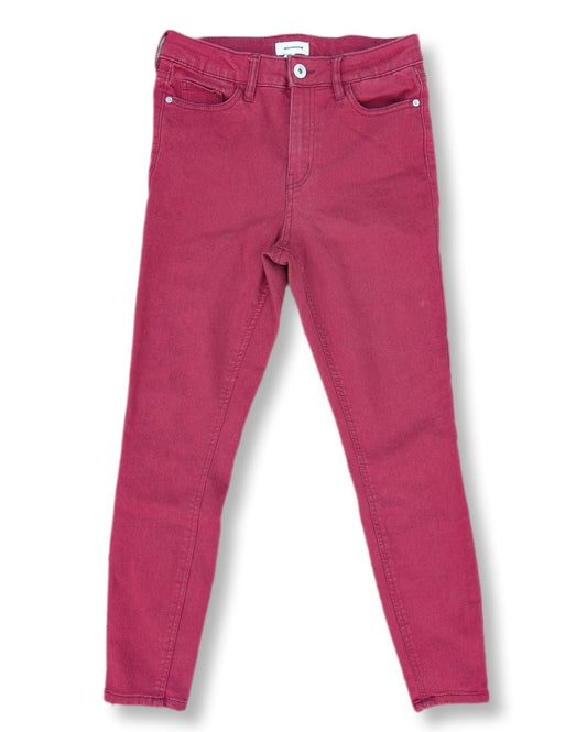 Jeans skinny couleur framboise à la taille haute | Blumind | 27