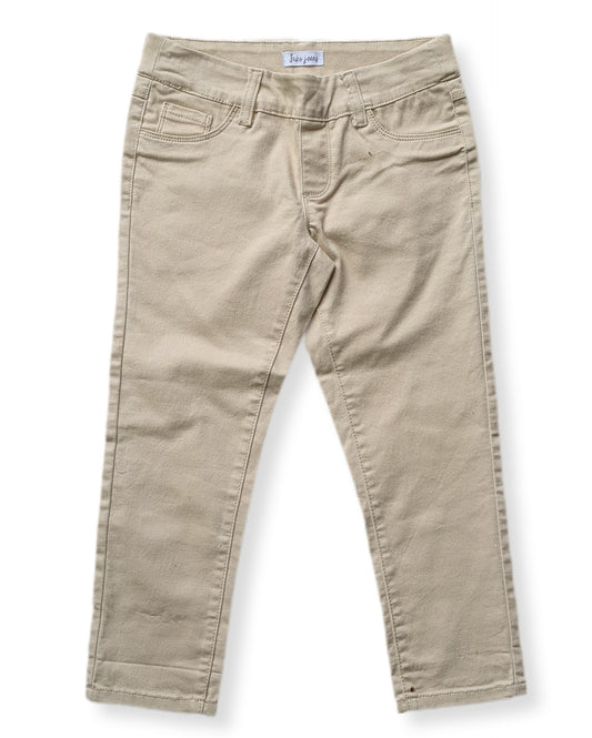 Pantalons courts beige, coupe slim ajustée | SukoJeans | 02