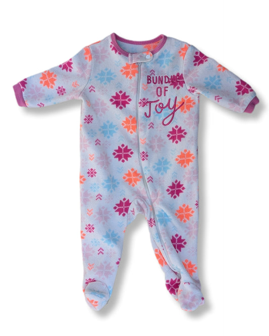 Pyjama avec pieds en molleton doux & fermeture éclair | Joe fresh | 6-9 mois
