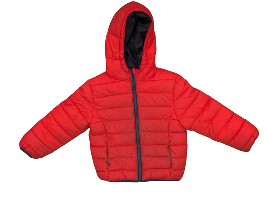 Manteau mi-saison matelassé couleur orange | George | 4-5 ans