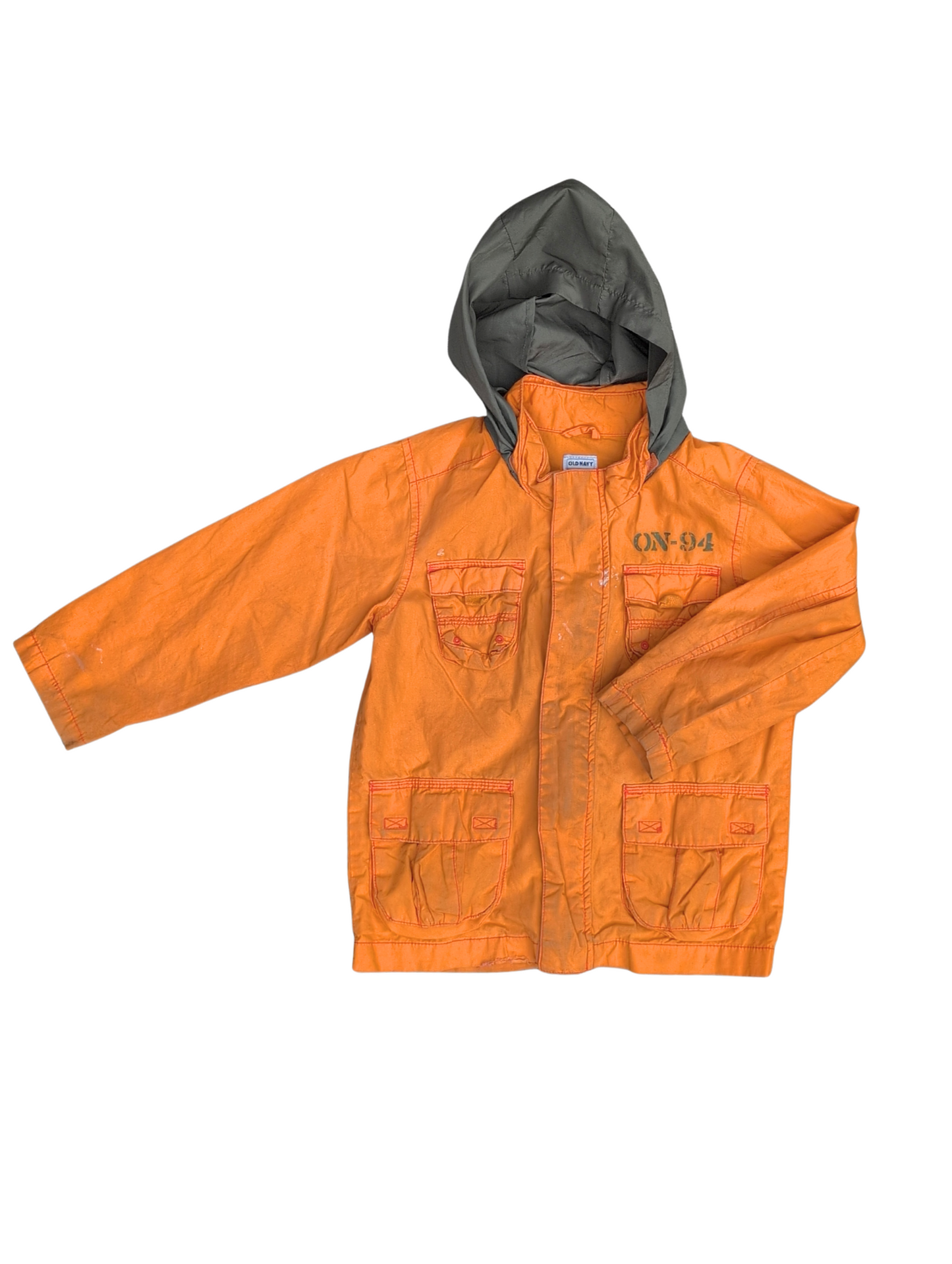 Manteau décontracté style militaire avec plusieurs poches | Old navy | 5 ans (a besoin d'un lavage)