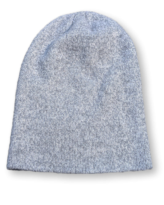 Tuque en tricot de couleur gris chiné | Ardène | T/U