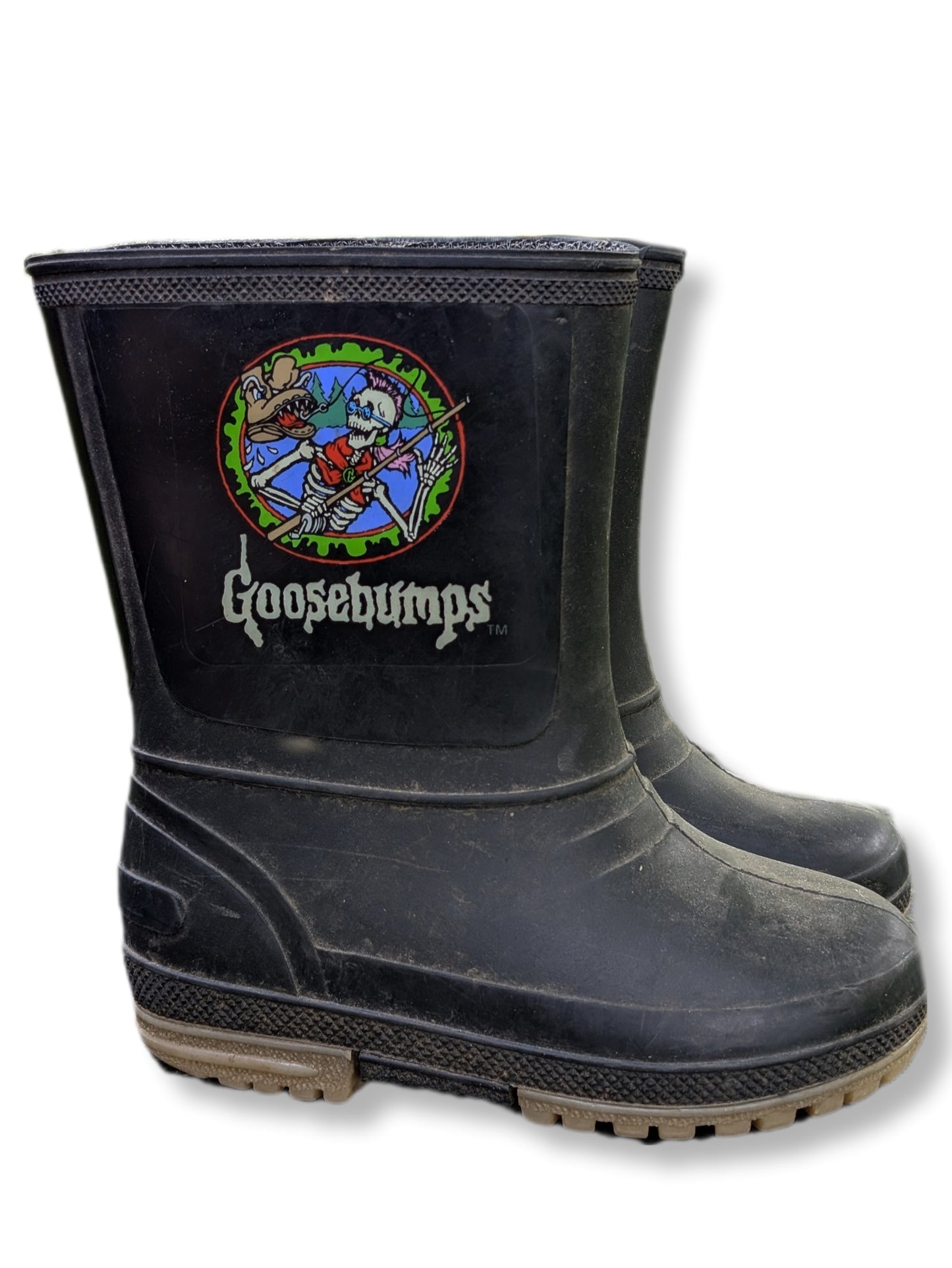 Bottes de pluie noire avec logo "Chair de poule" | 09