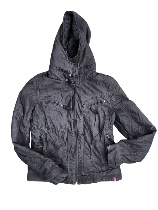 Manteau d'hiver court style blouson coupe ajustée | Esprit | MÉDIUM