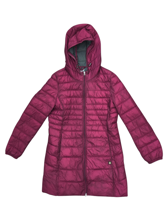 Manteau long matelassé très léger couleur Bordeaux | Point Zéro | X-LARGE
